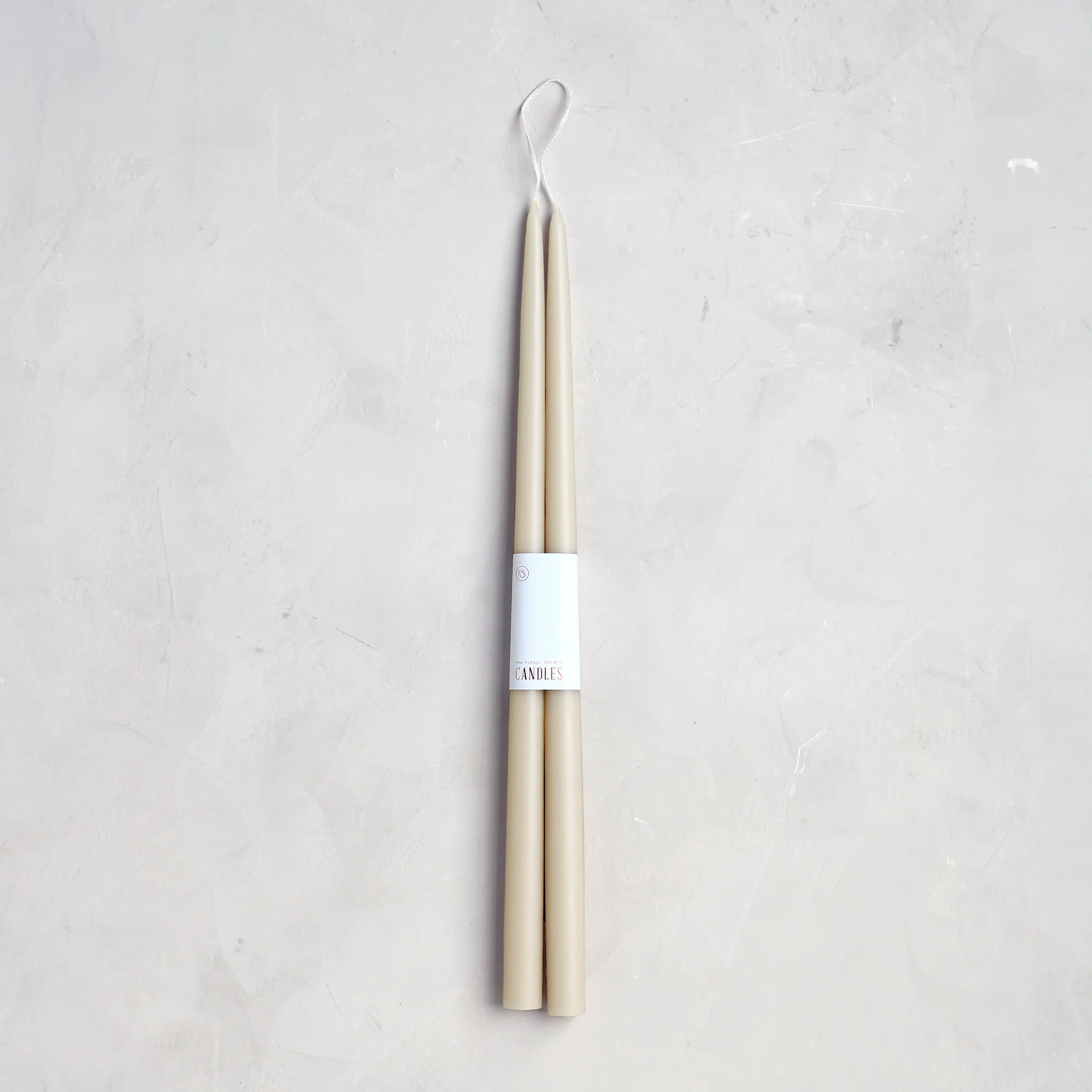 Dipped Taper Candles - Parchment