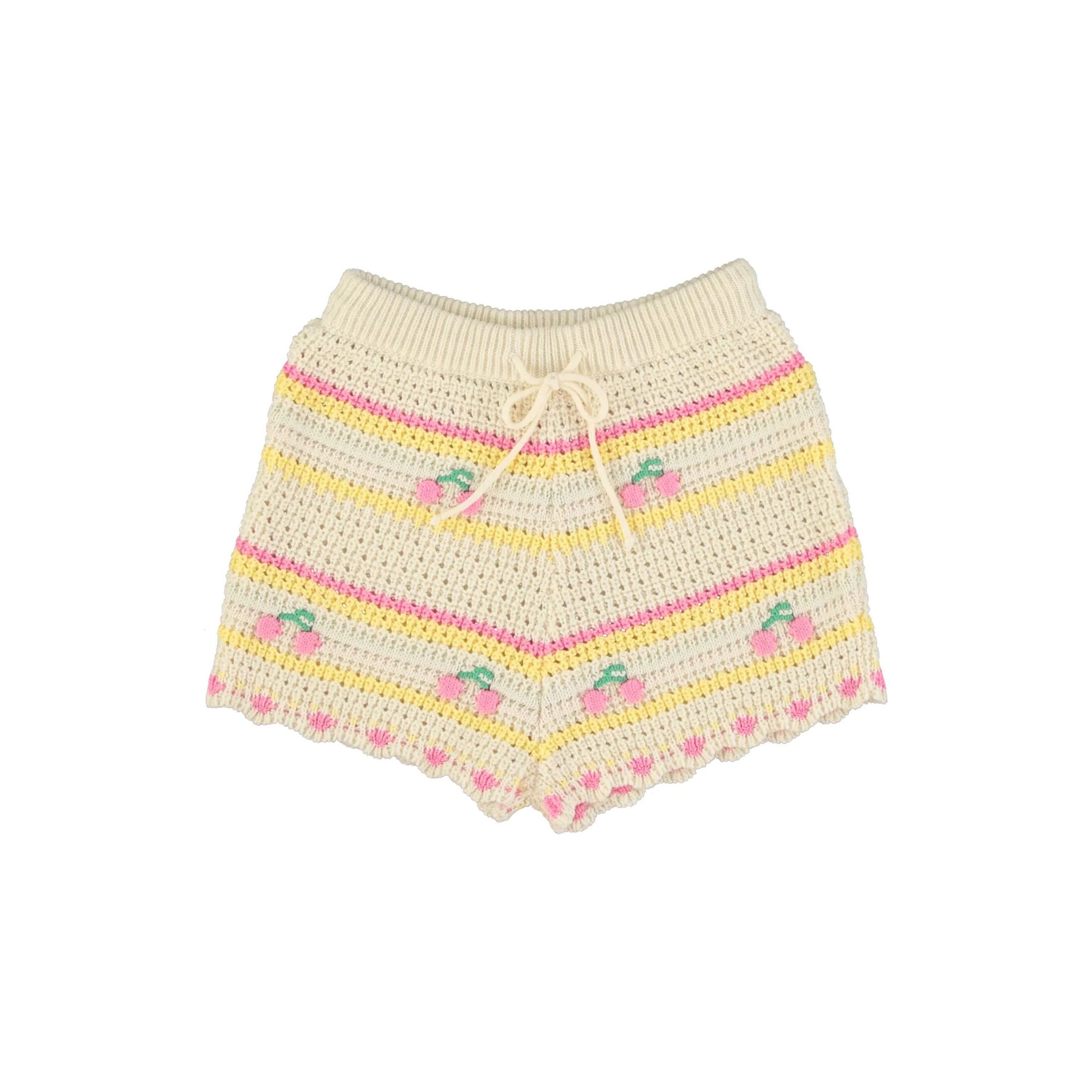 Paloma Shorts - Cherry Stripe