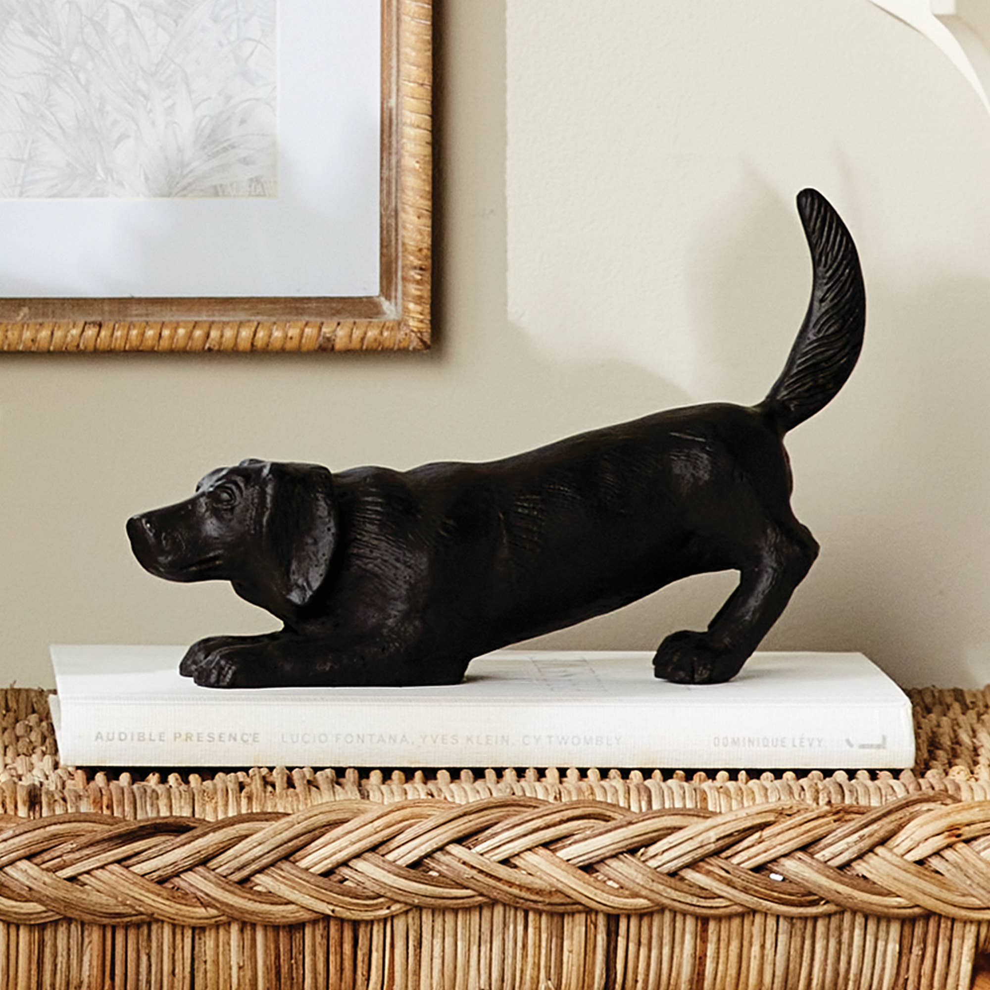 Napa Home & Garden - Playful Dog Sculpture, Black
