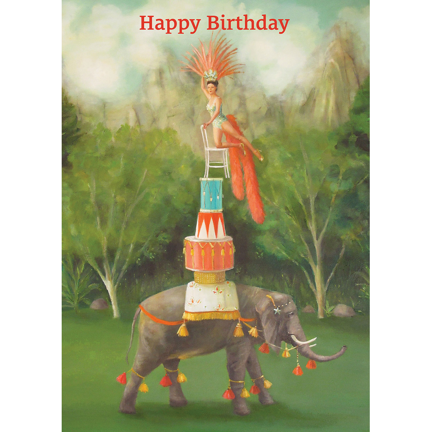 Balancing Act Birthday Card