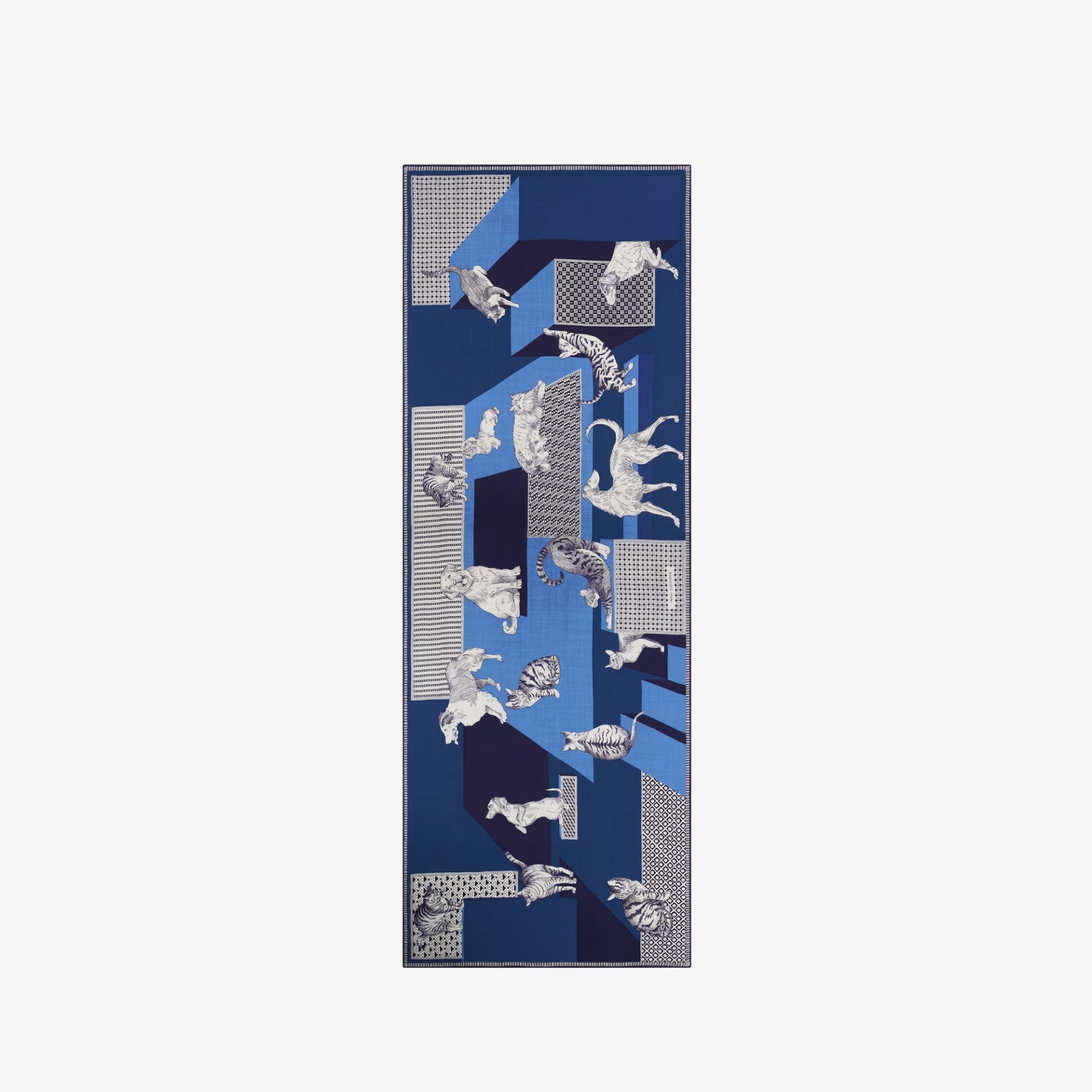 Scarf 70 - Les Cheris - Blue