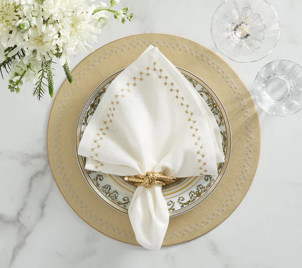 Starry Night Napkin Set/4 - Gold