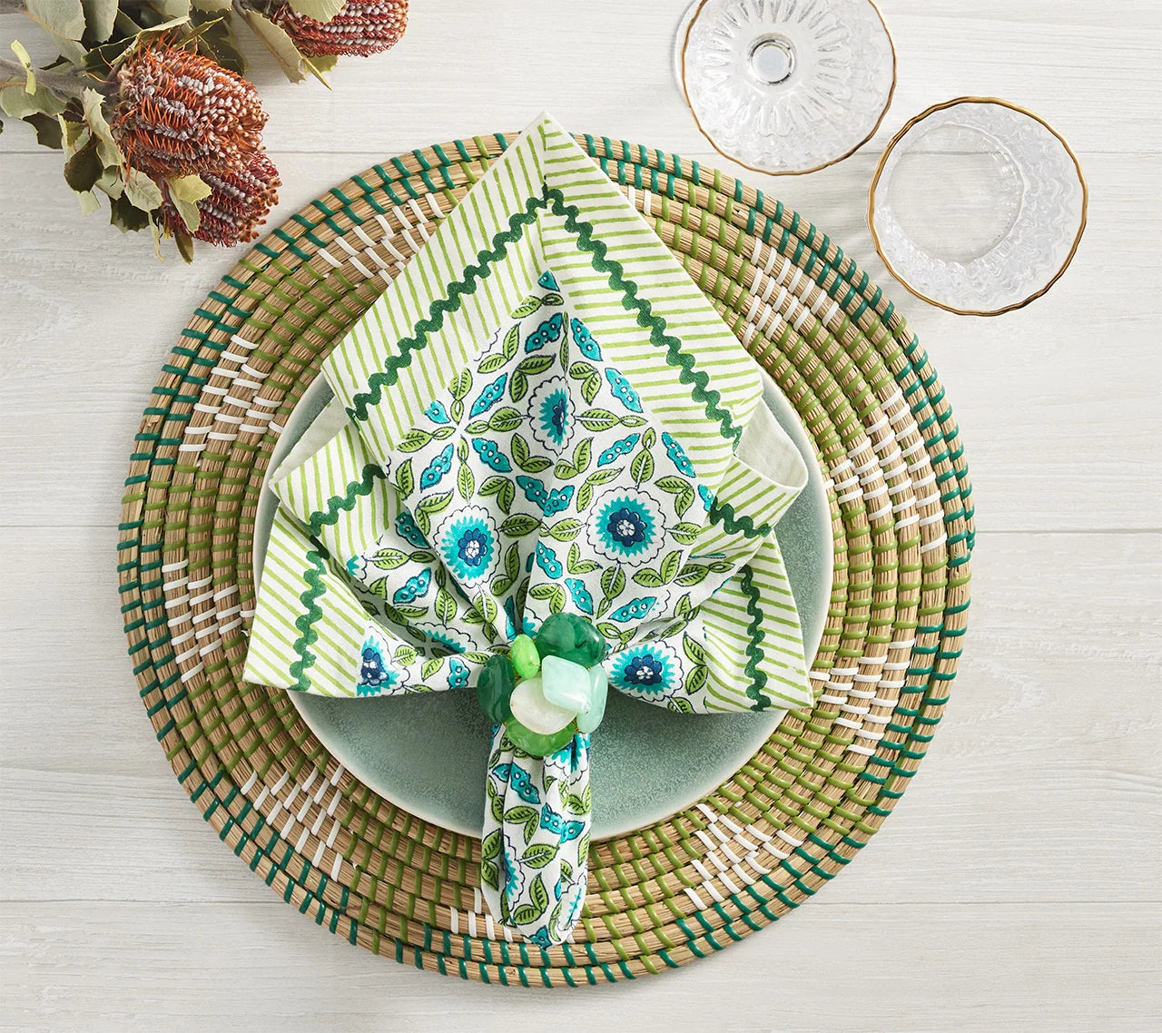 Marjorelle Placemat Set/4 - Green