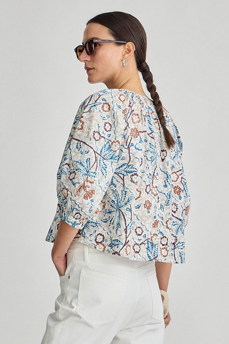 NELE LANTERN SLEEVE TOP