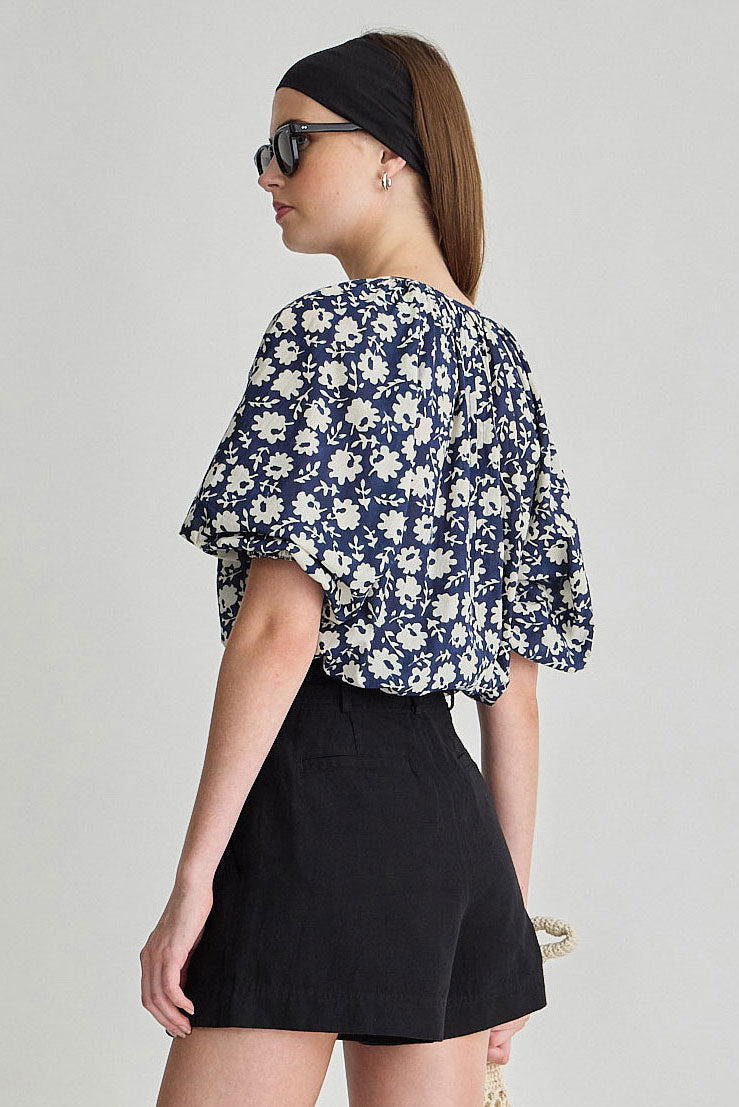 NELE LANTERN SLEEVE TOP
