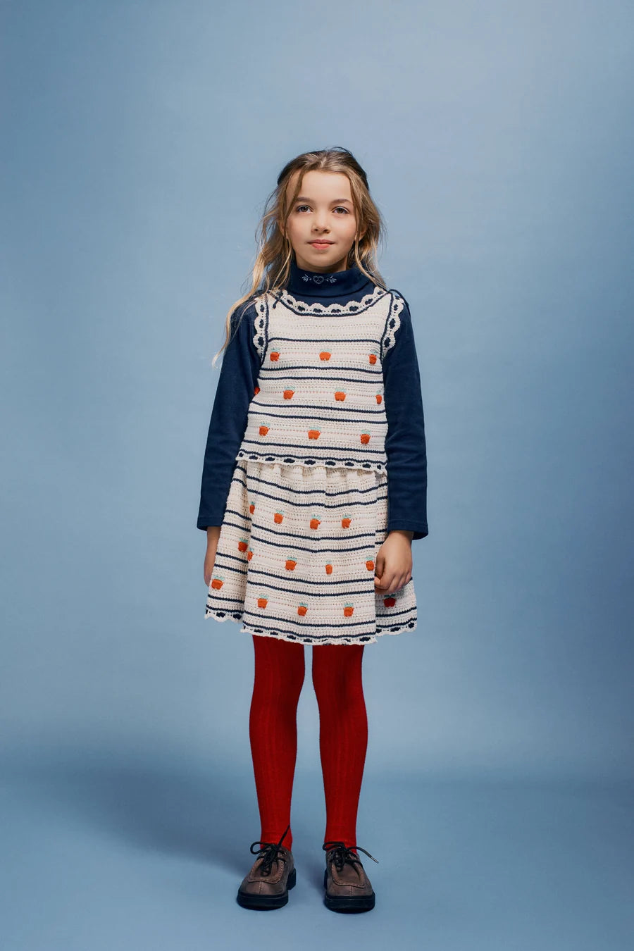 Daisy Skirt - Fall Apple Knit