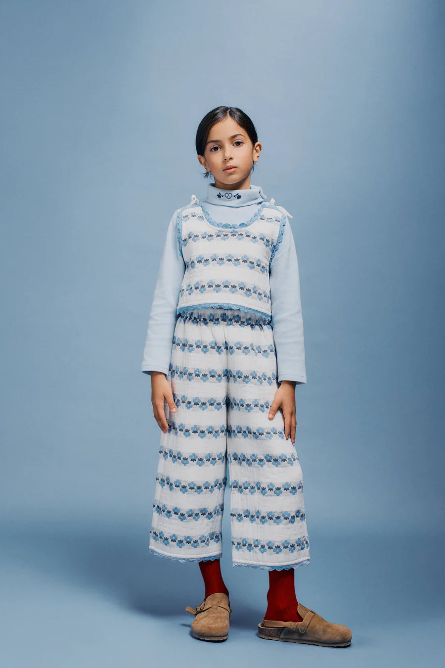 Scilla Pants - Flower Stripe