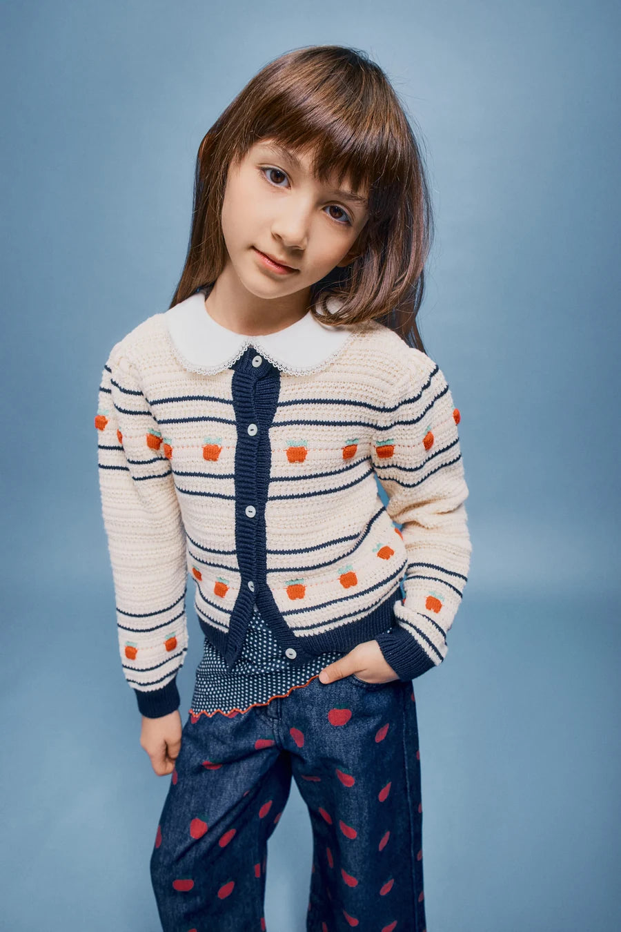 Daisy Cardigan - Fall Apple