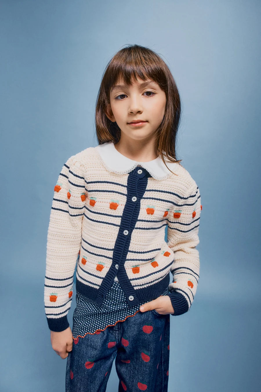 Daisy Cardigan - Fall Apple