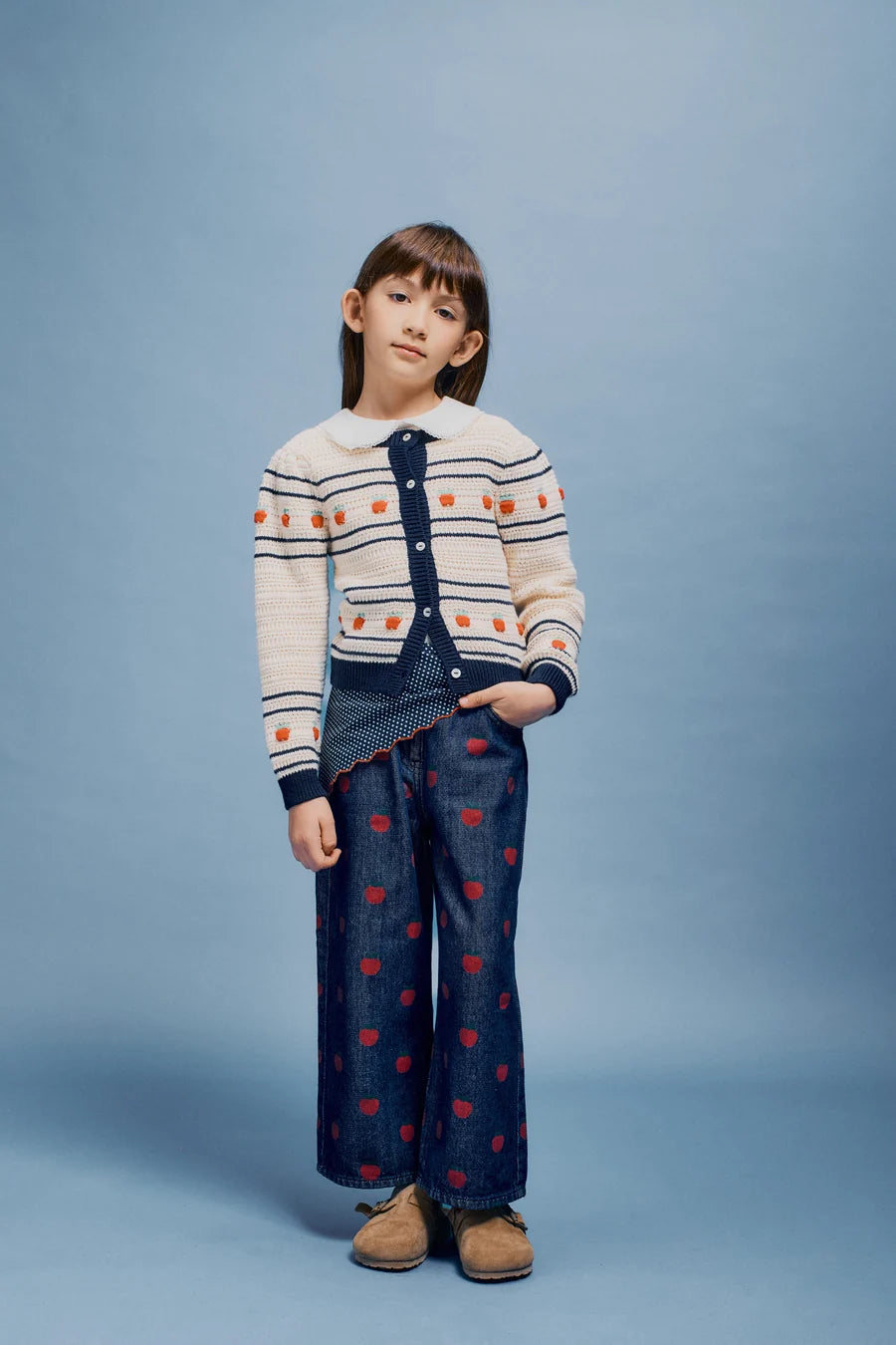 Daisy Cardigan - Fall Apple