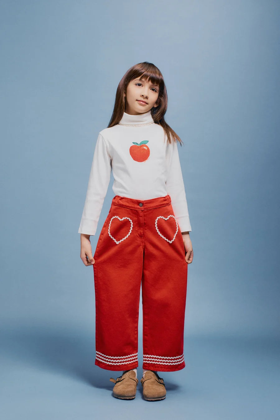 Maya Pants - Denim Zigzag