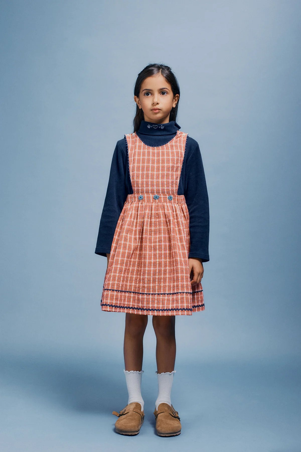 Bridget Apron Dress - Nostalgia Check
