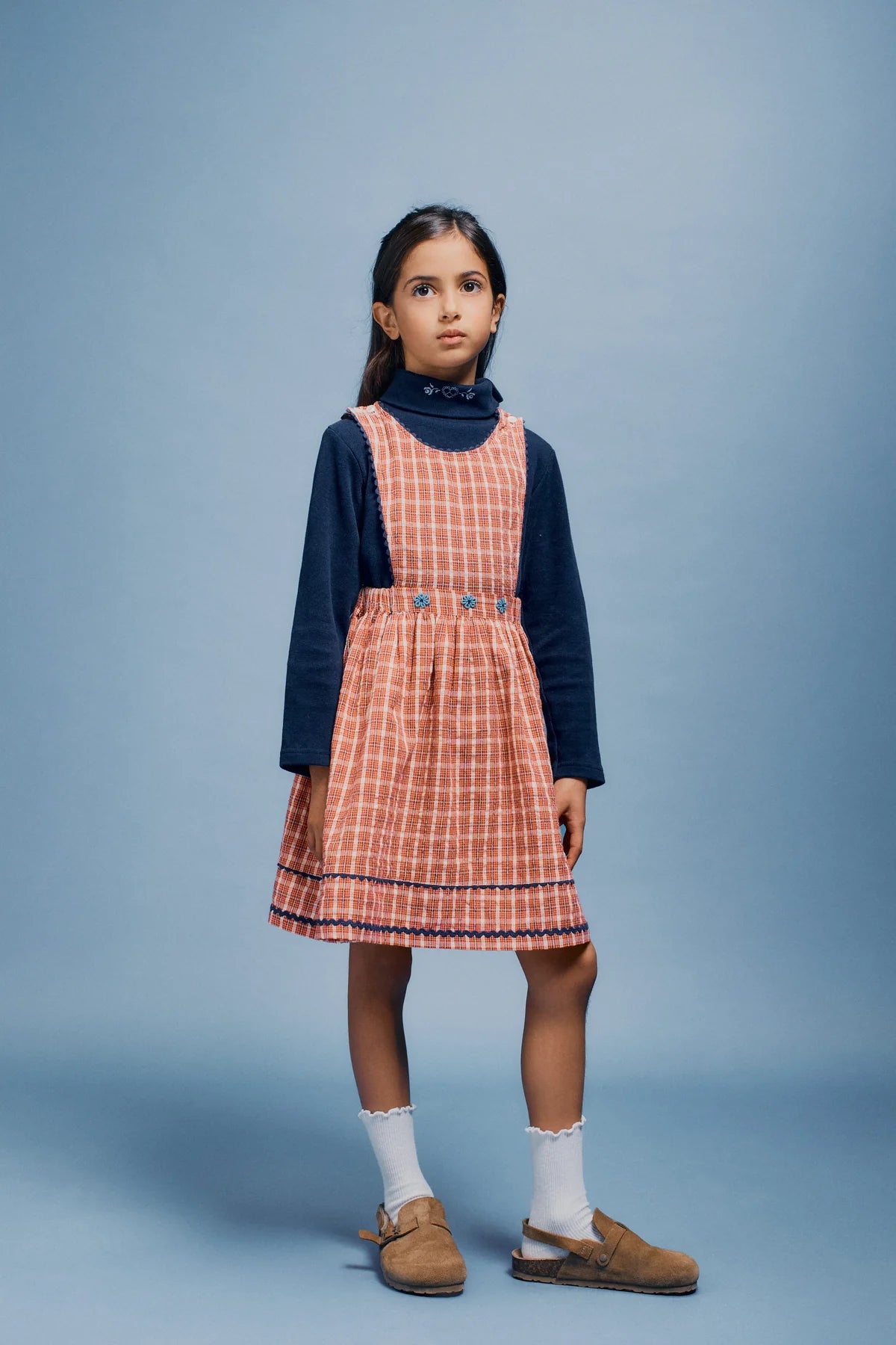 Bridget Apron Dress - Nostalgia Check