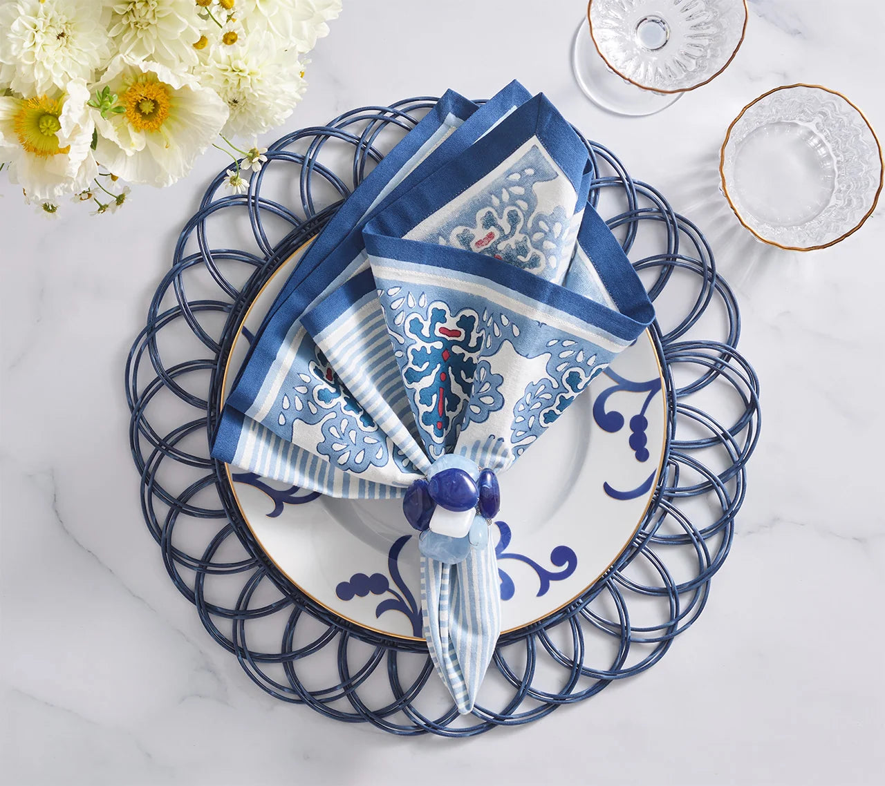 Alfresco Placemat Set/4 - Blue