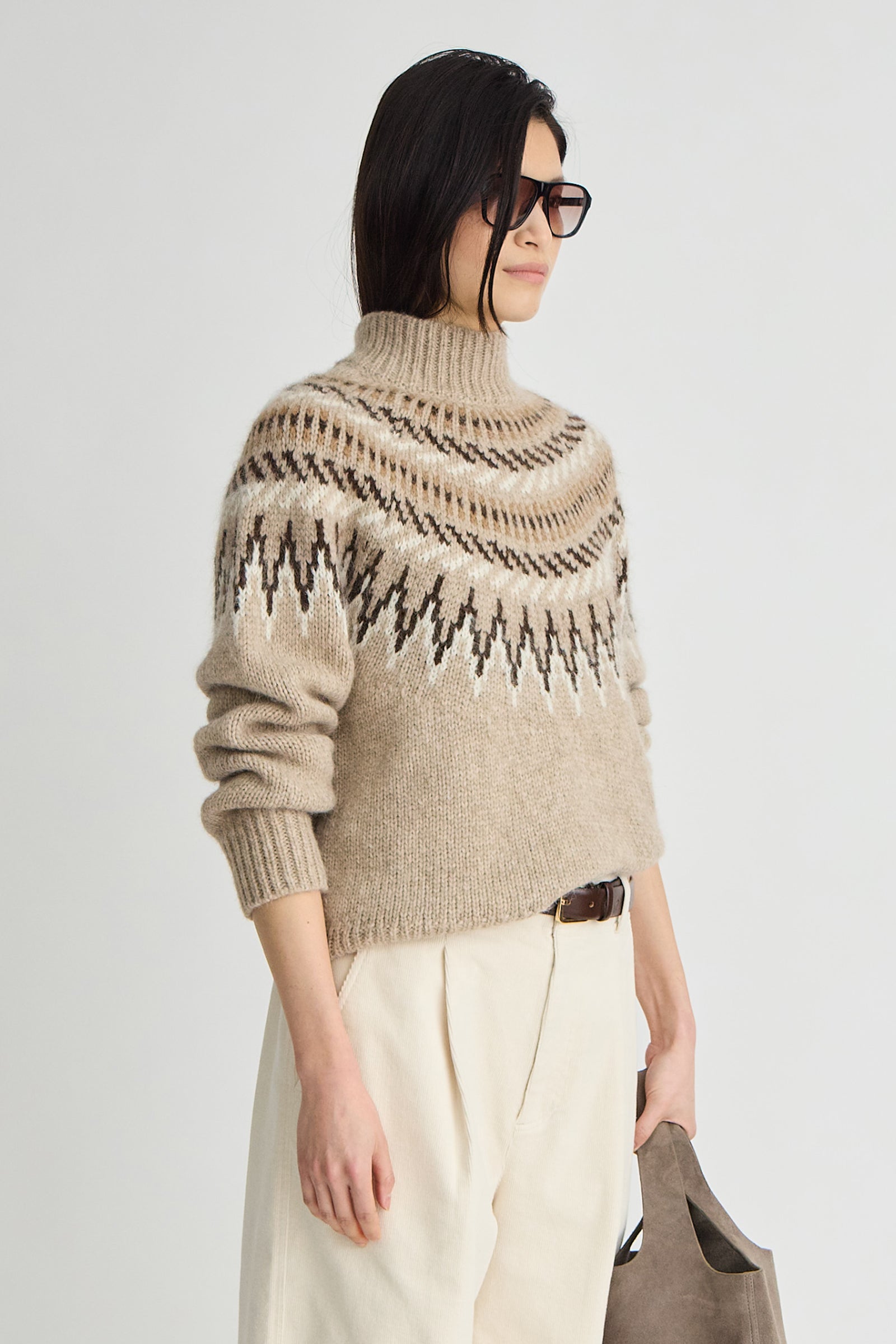 FAIR ISLE MOCK NECK