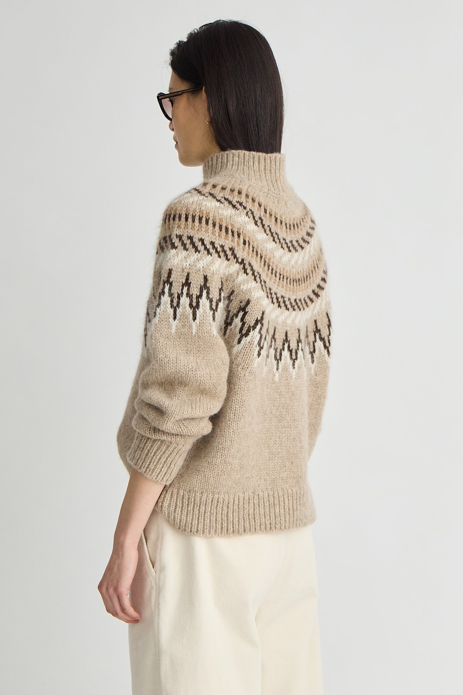 FAIR ISLE MOCK NECK