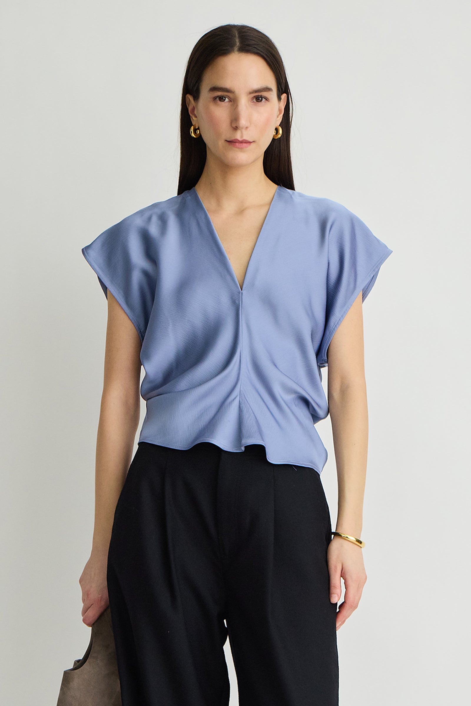 MONDE DRAPE BIAS TOP