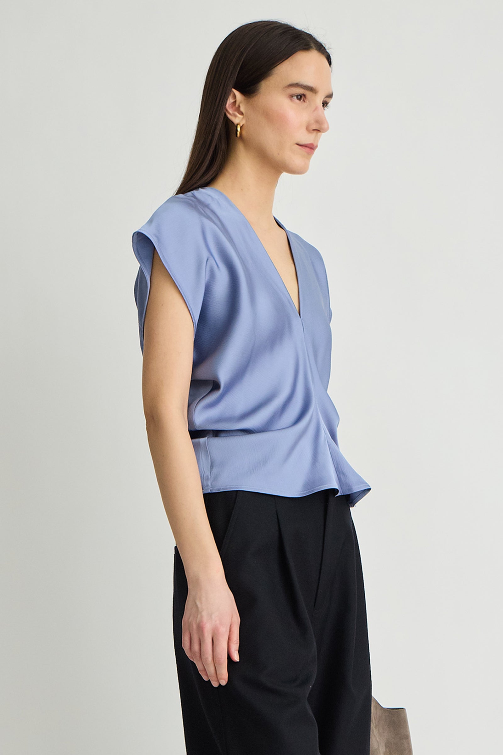 MONDE DRAPE BIAS TOP
