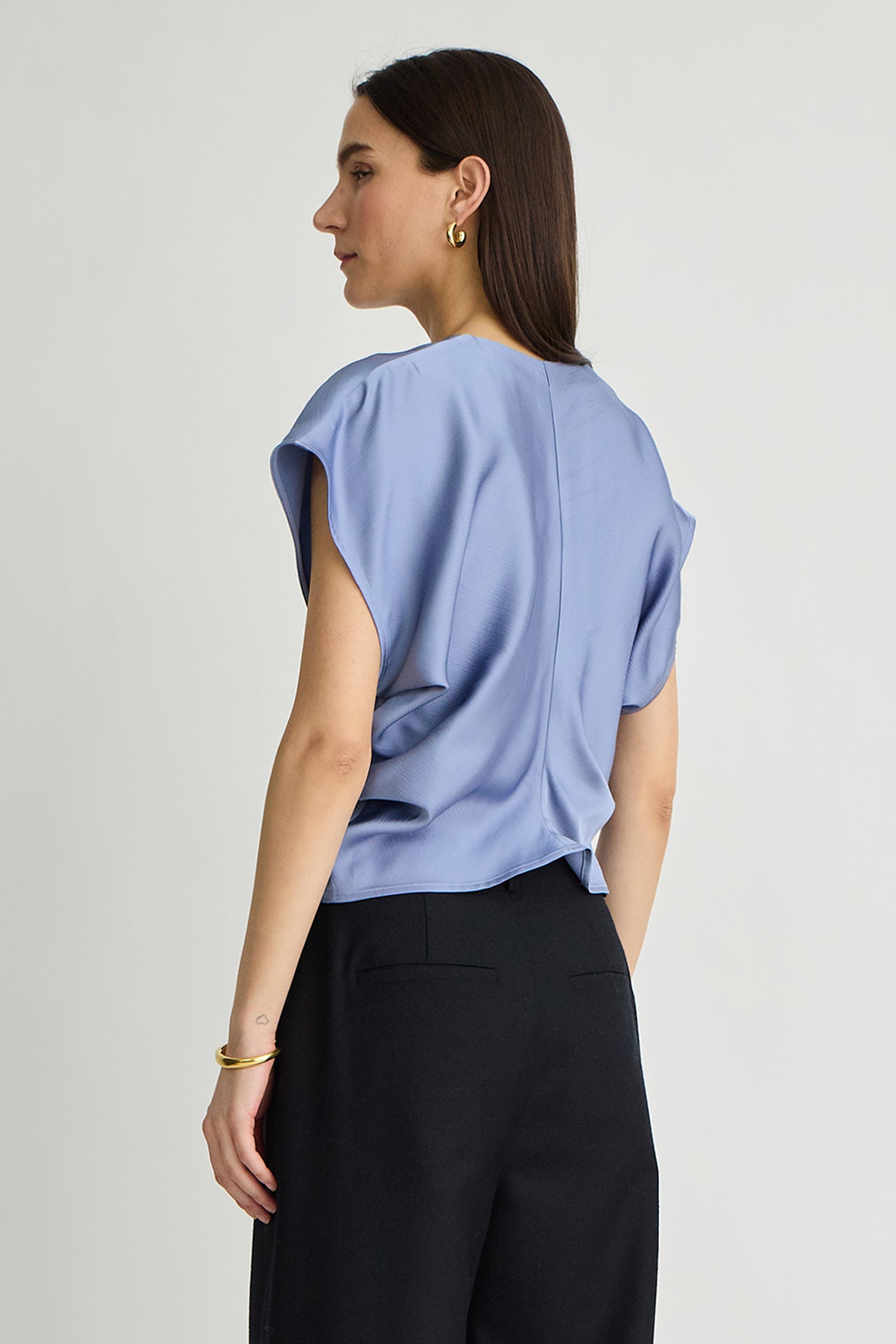 MONDE DRAPE BIAS TOP