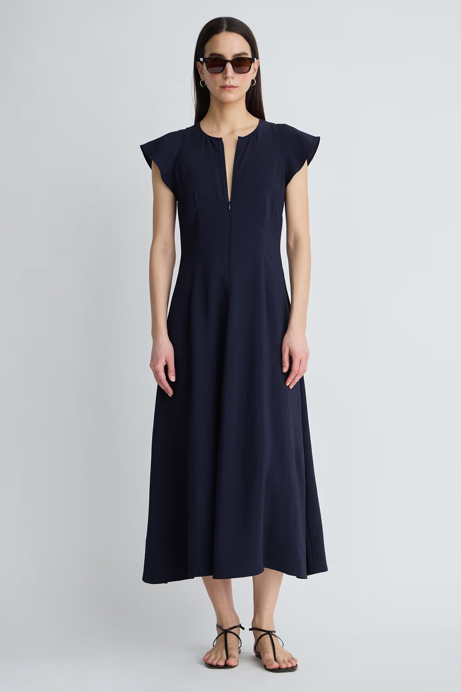 Gisa Zip Dress - Midnight