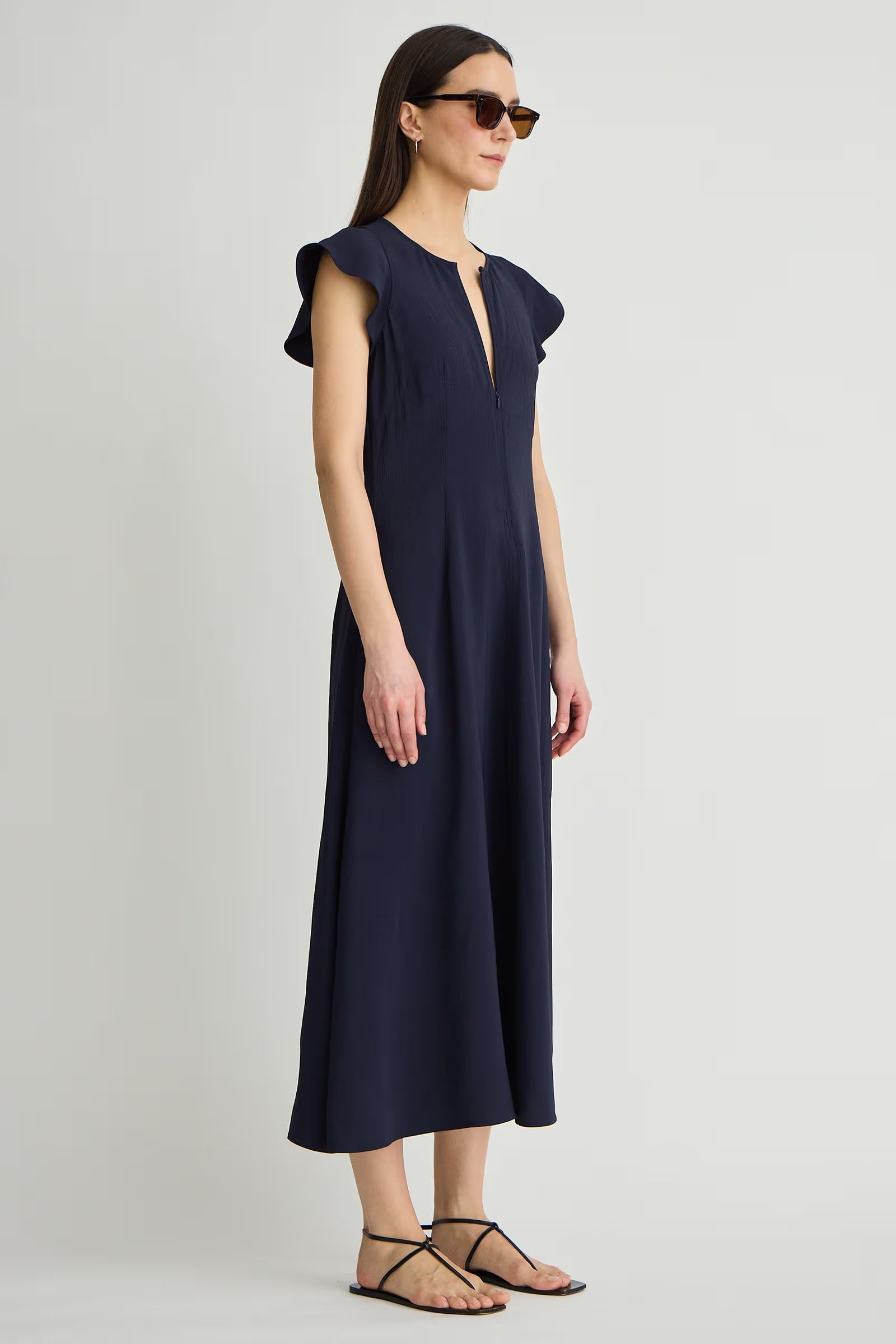 Gisa Zip Dress - Midnight