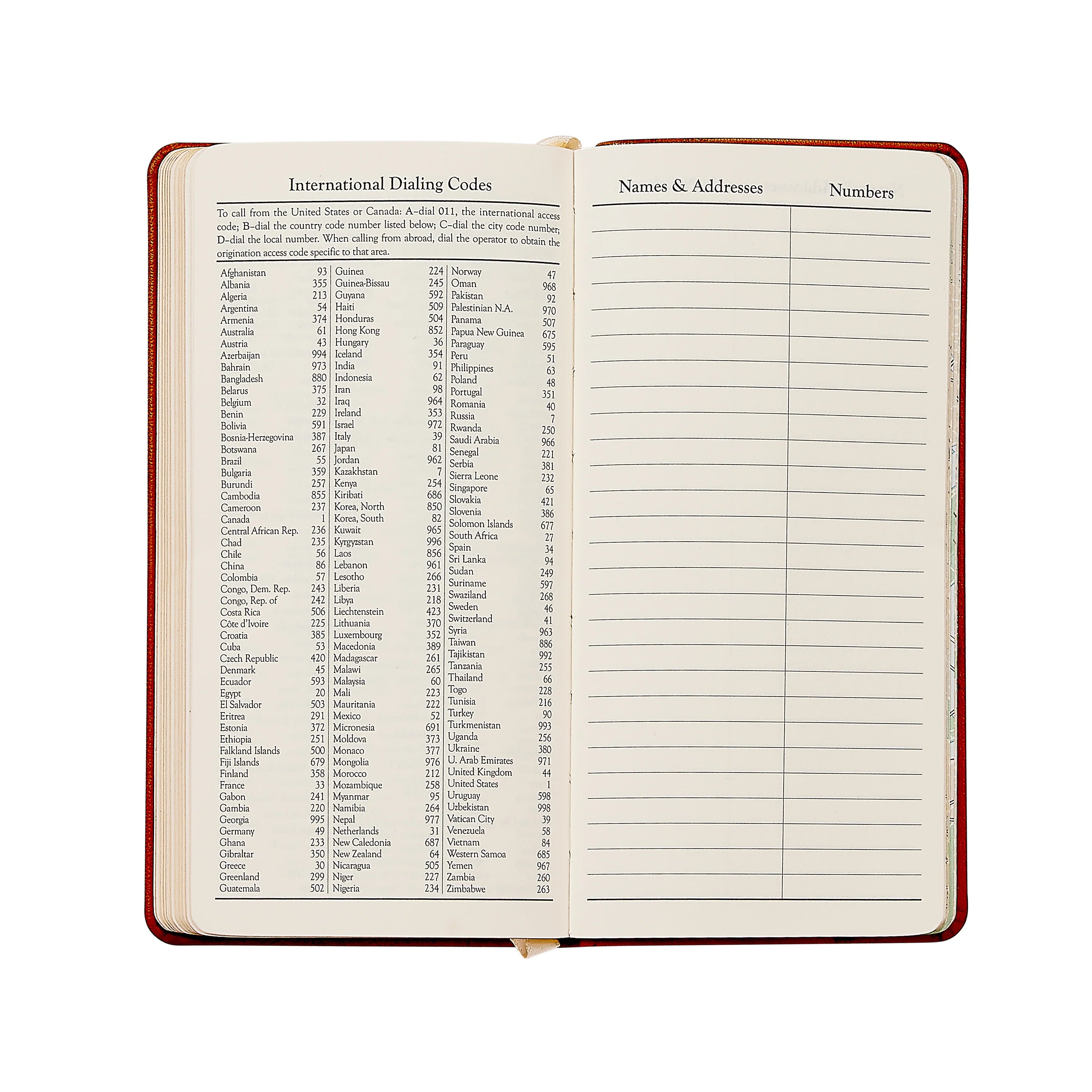 2027 6" Personal Pocket Datebook - Orange Goatskin Leather
