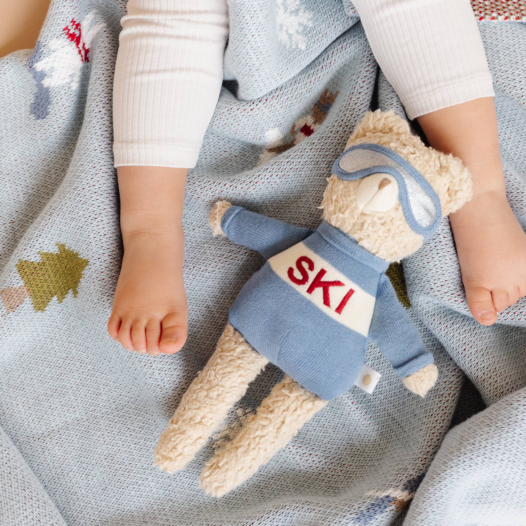 Cotton Kid's "Ski" Blanket