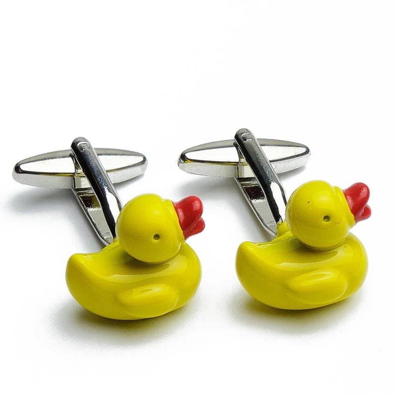 Golf Tee and Ball Cufflinks - Mallard Duck Cufflinks
