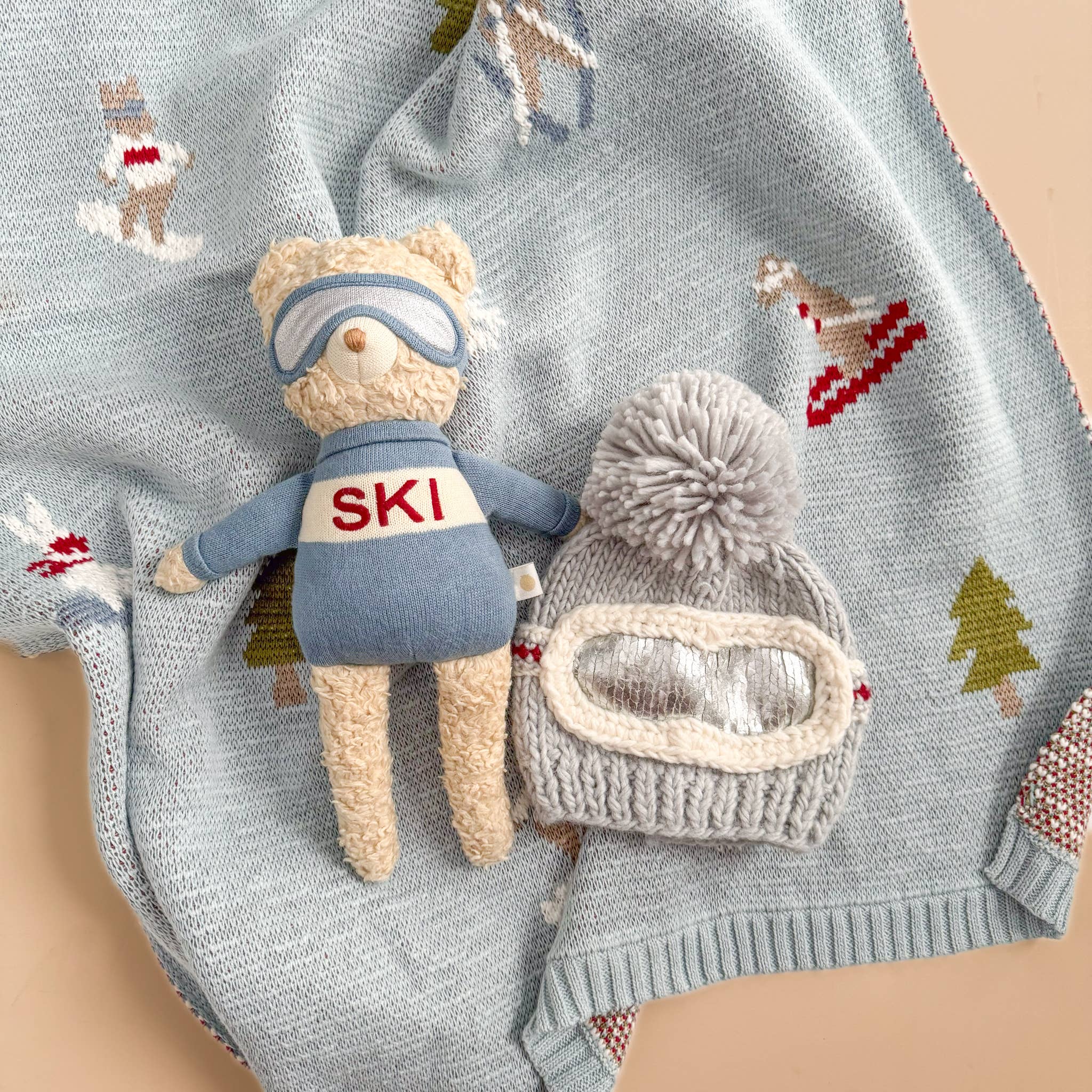 Cotton Kid's "Ski" Blanket