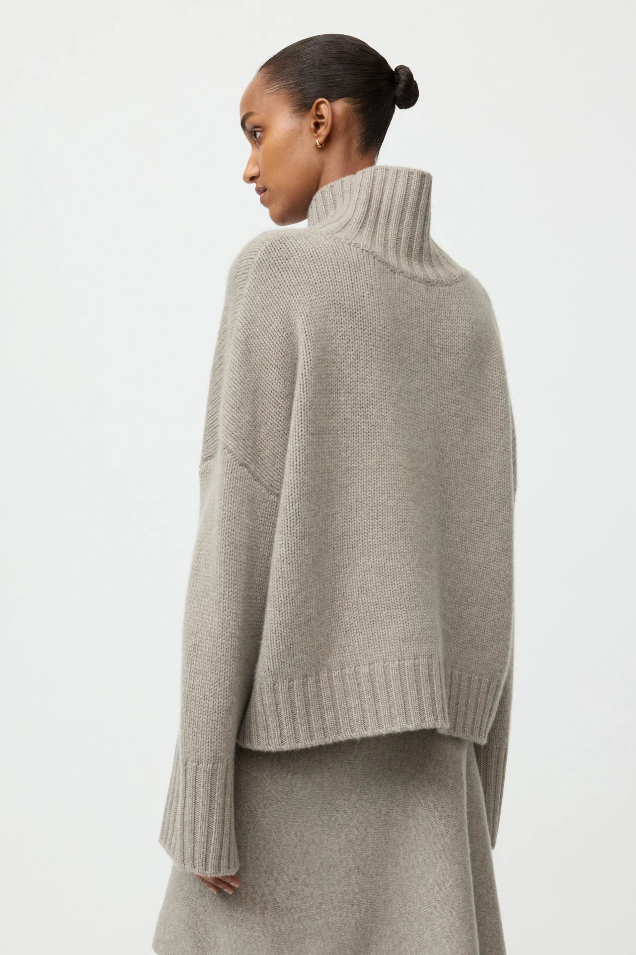 Girlfriend Turtleneck - Greige