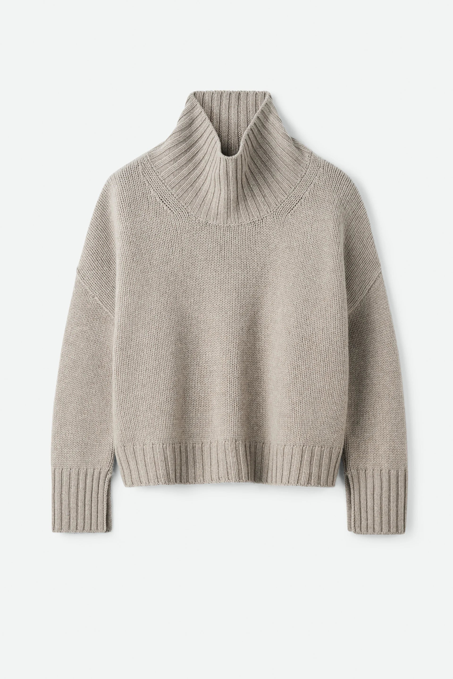 Girlfriend Turtleneck - Greige