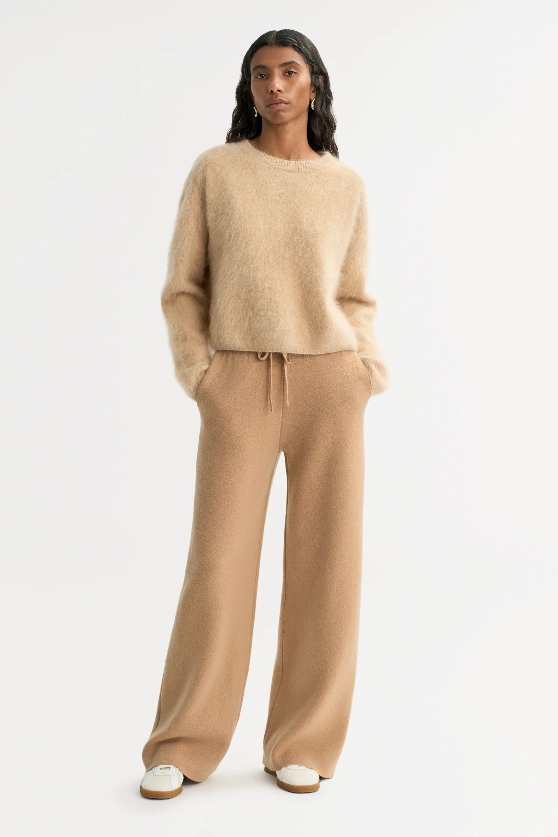 Brushed Crewneck - Camel