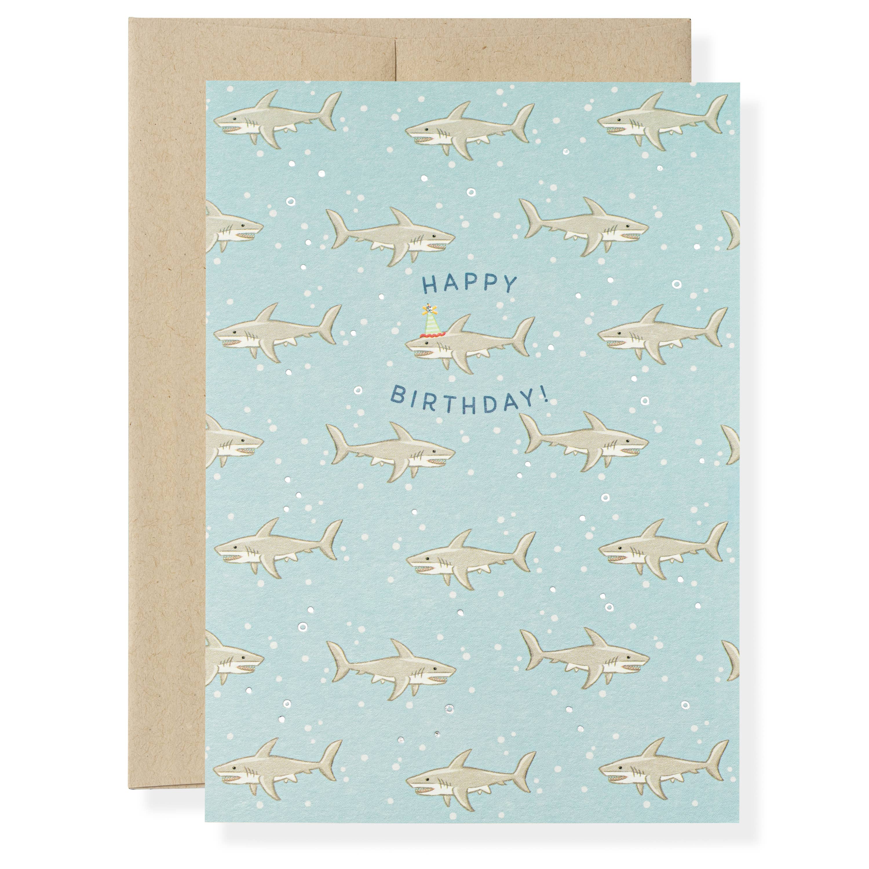 Shark Birthday Card