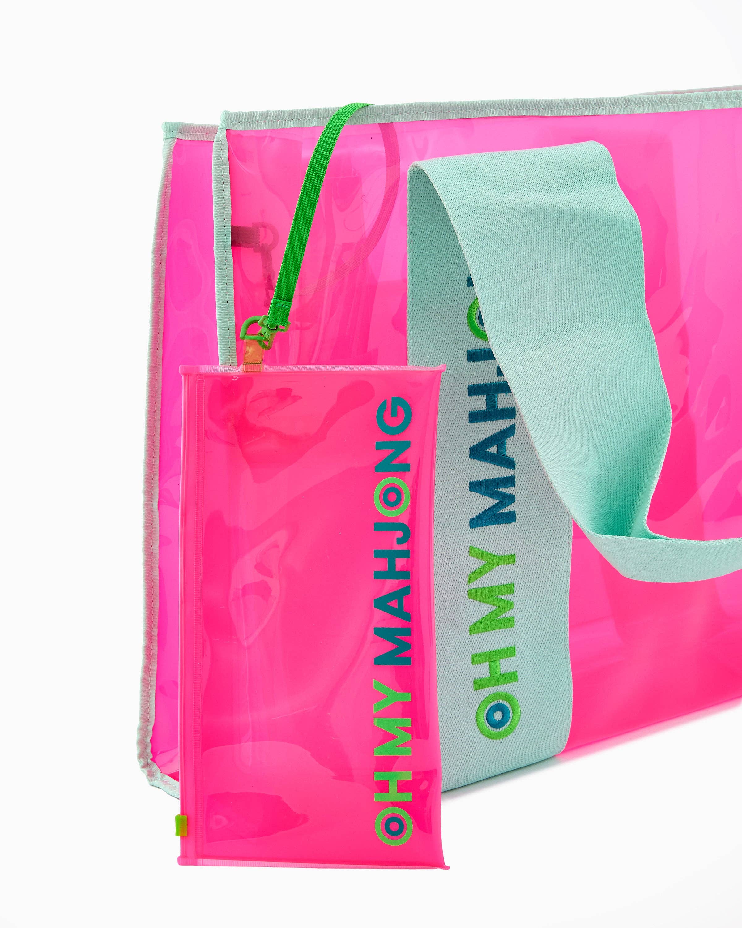 Oh My Mahjong - Pink Beach Bag