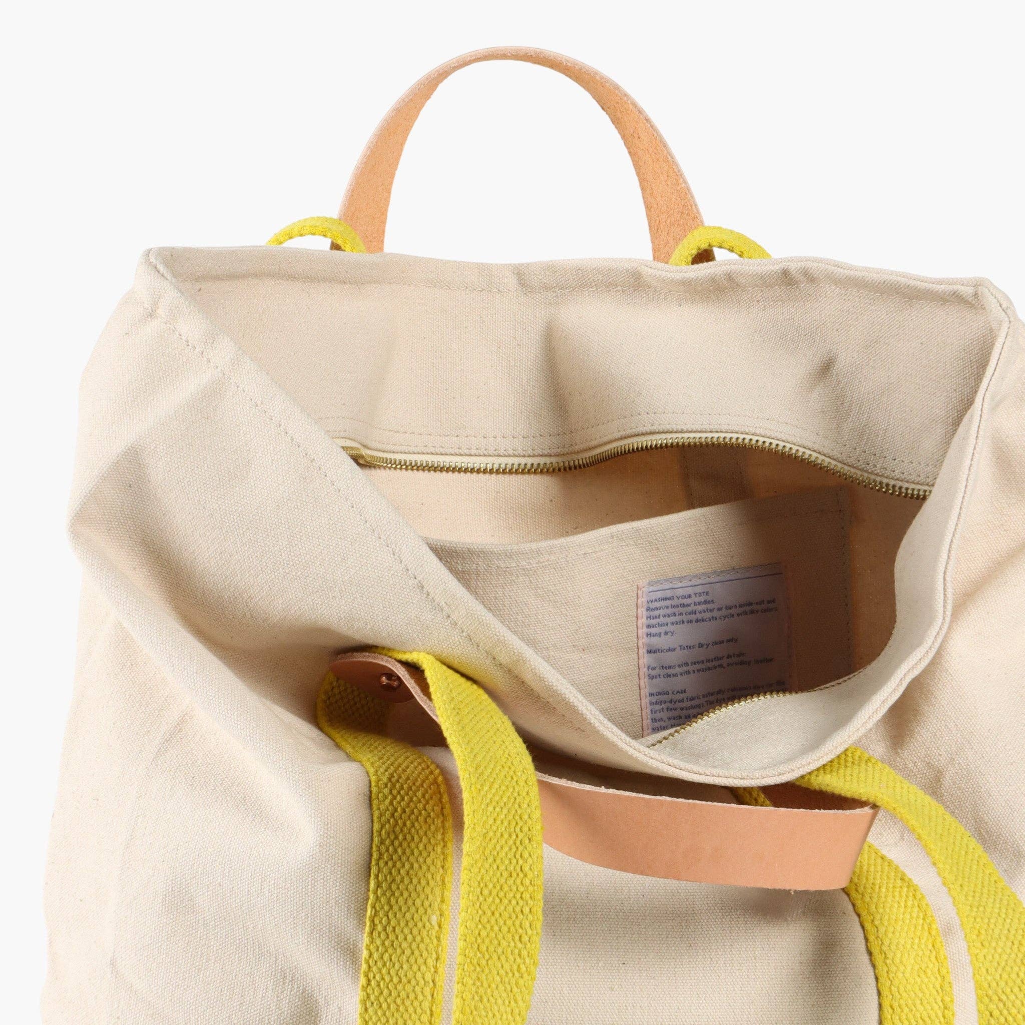 IMMODEST COTTON - Small Zipper Tote | Earth