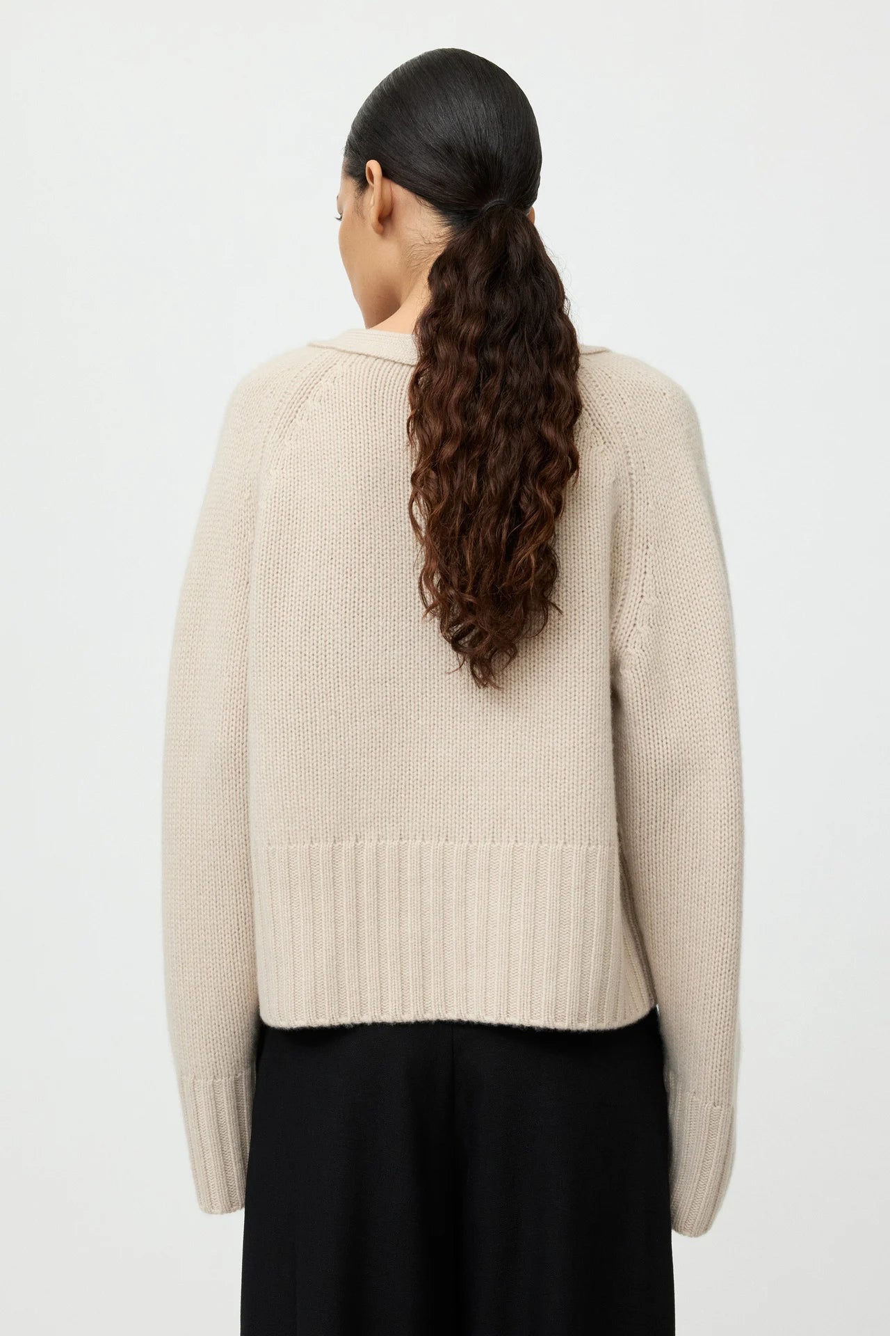 V-Neck Cardigan - Chalk