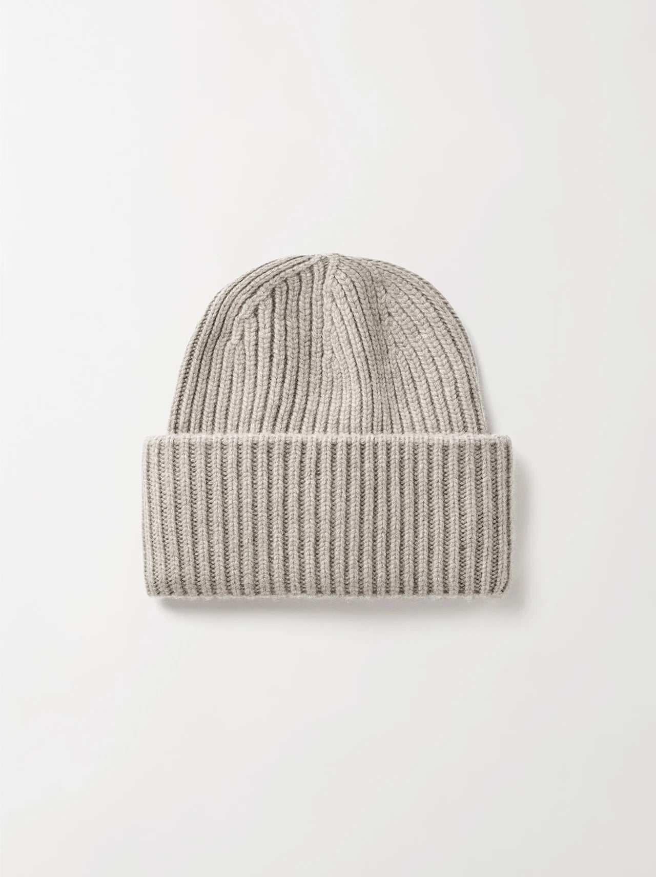 Ribbed Beanie - Greige