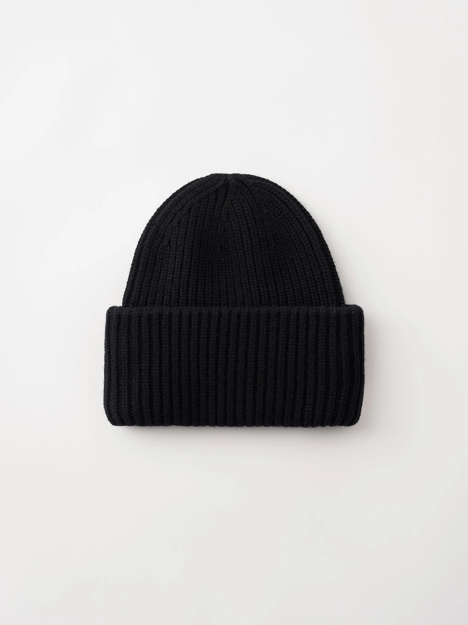Ribbed Beanie - Black