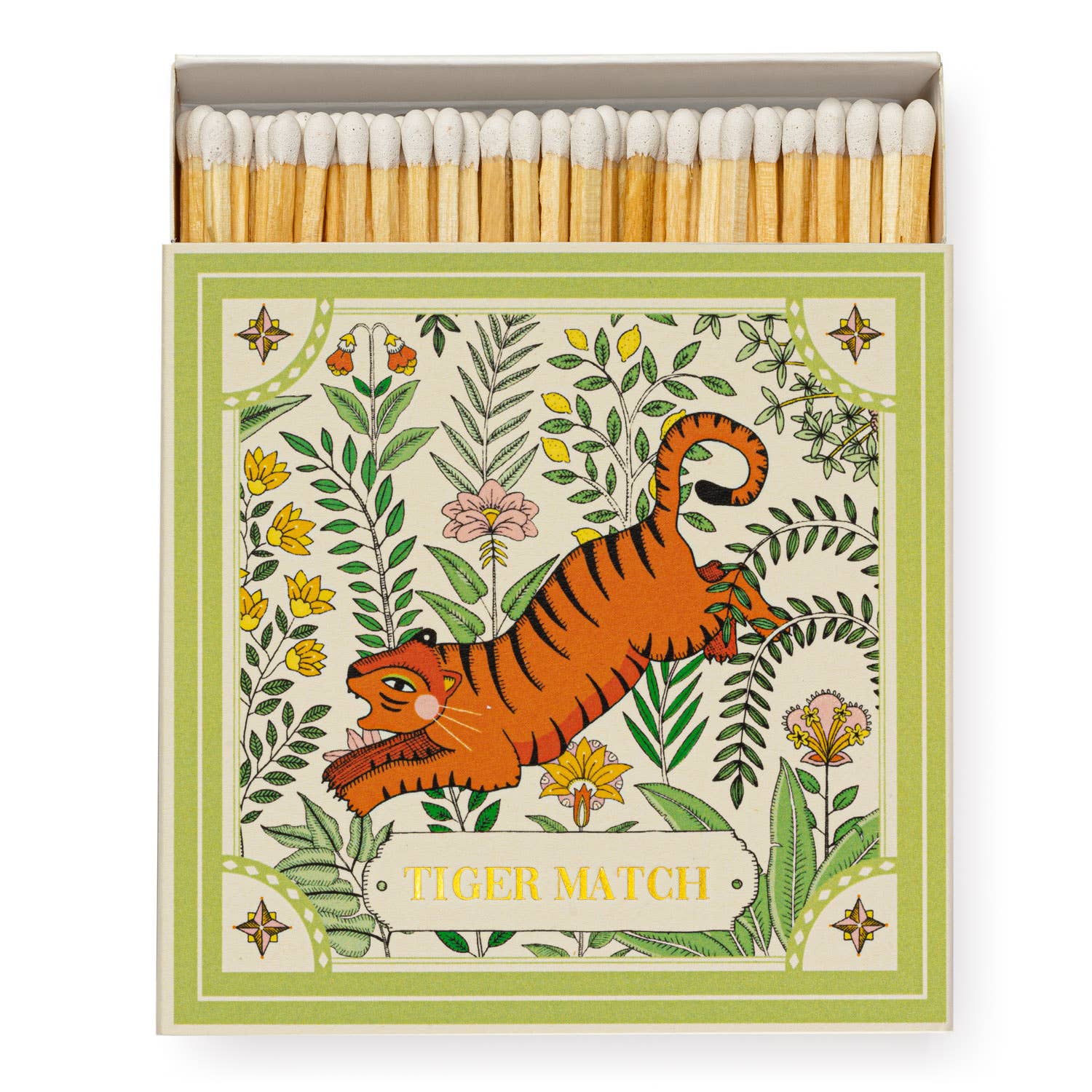 Ariane's Green Tiger Square Safety Matches