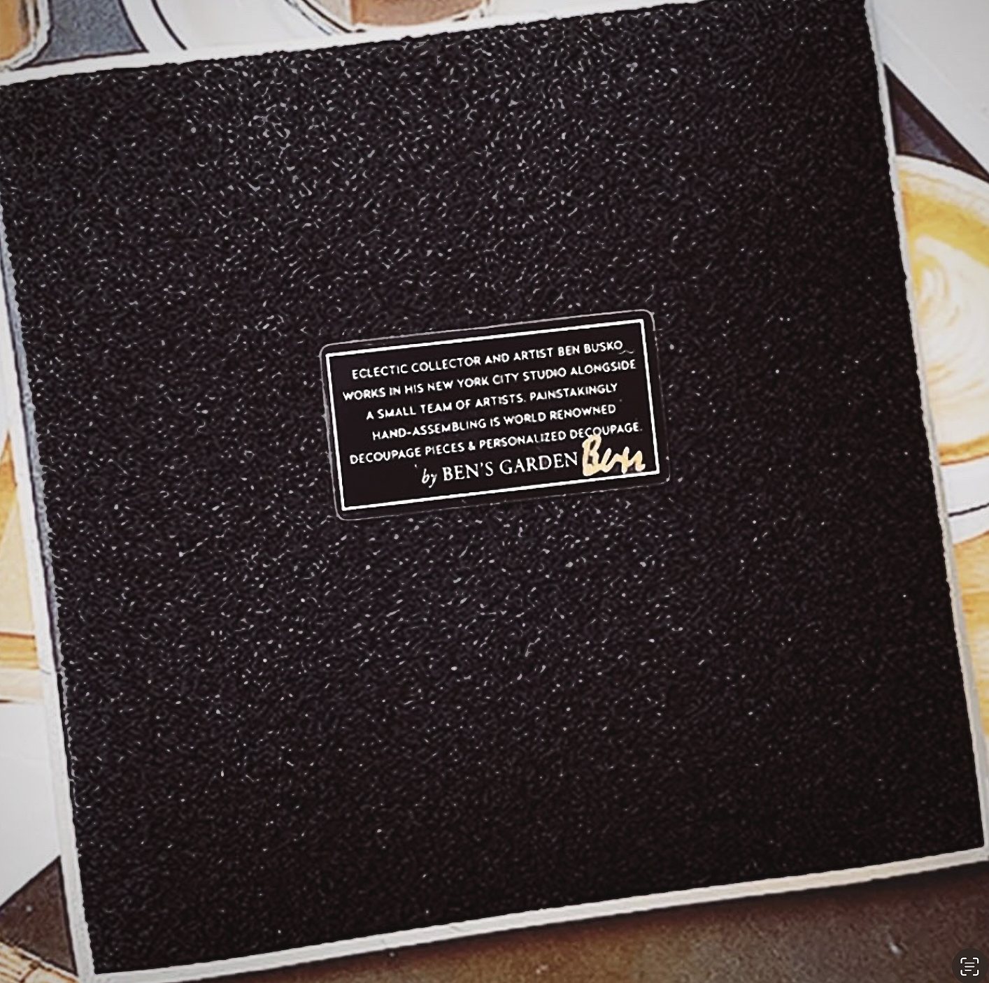 Be Who You Are Decoupage Glass Tray