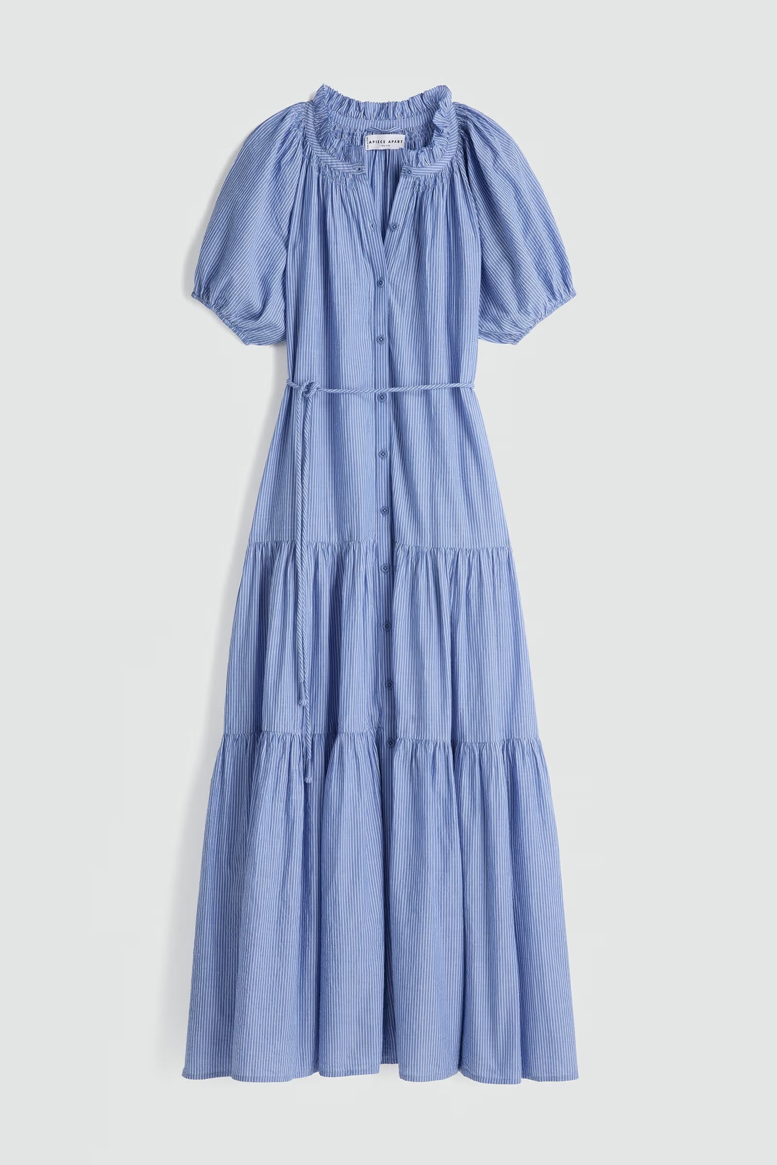Mazza Maxi - Microstripe Blue & Cream