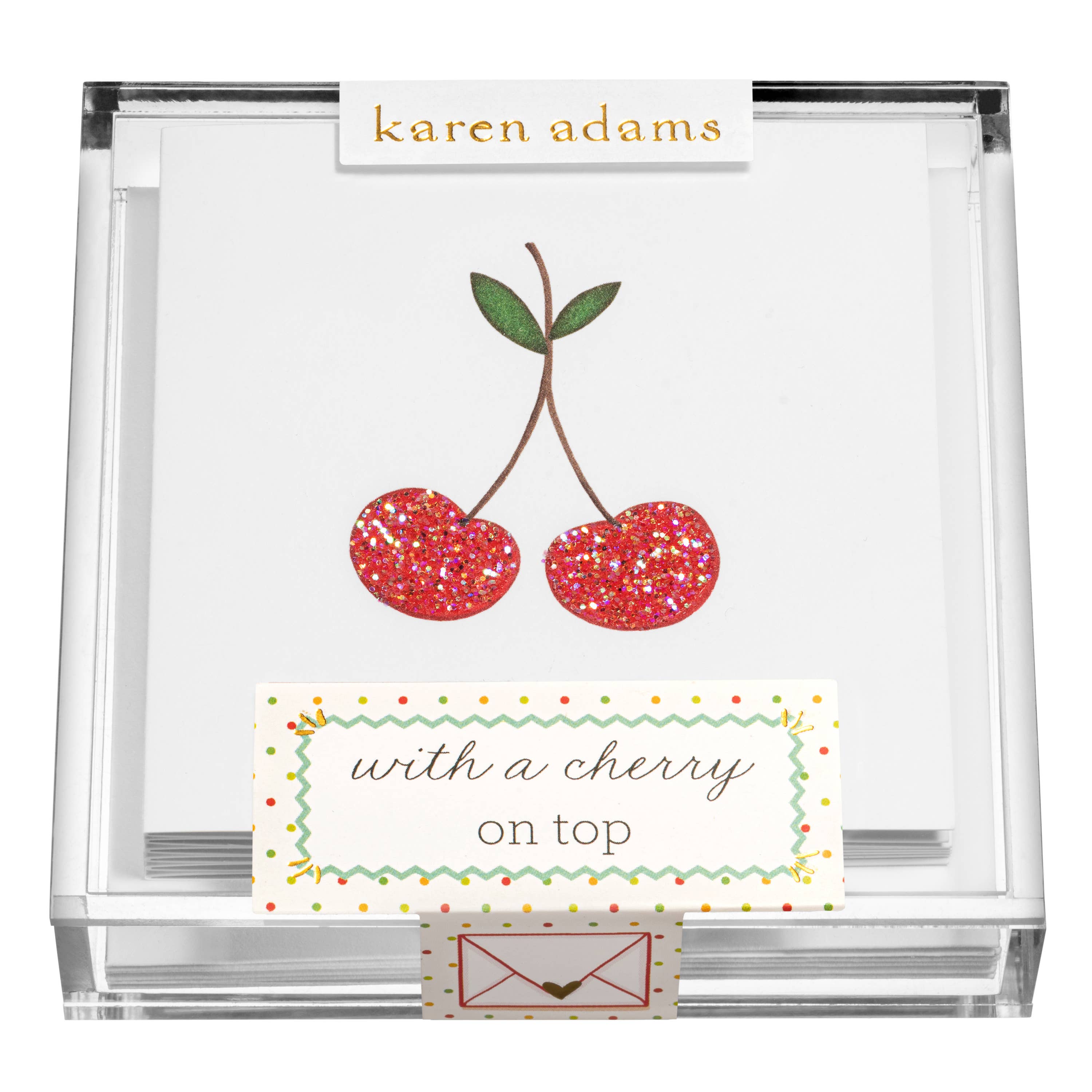 Karen Adams Designs - Cherry on Top Gift Enclosures: Box of 6