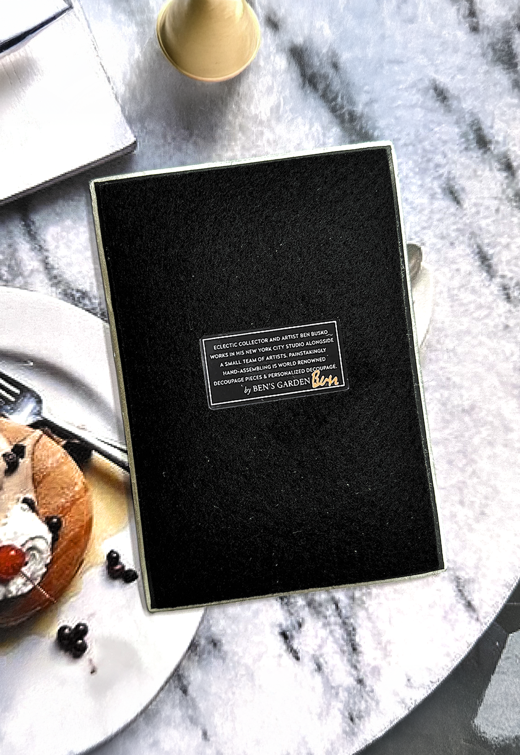 Two Peas In A Pod Decoupage Glass Tray