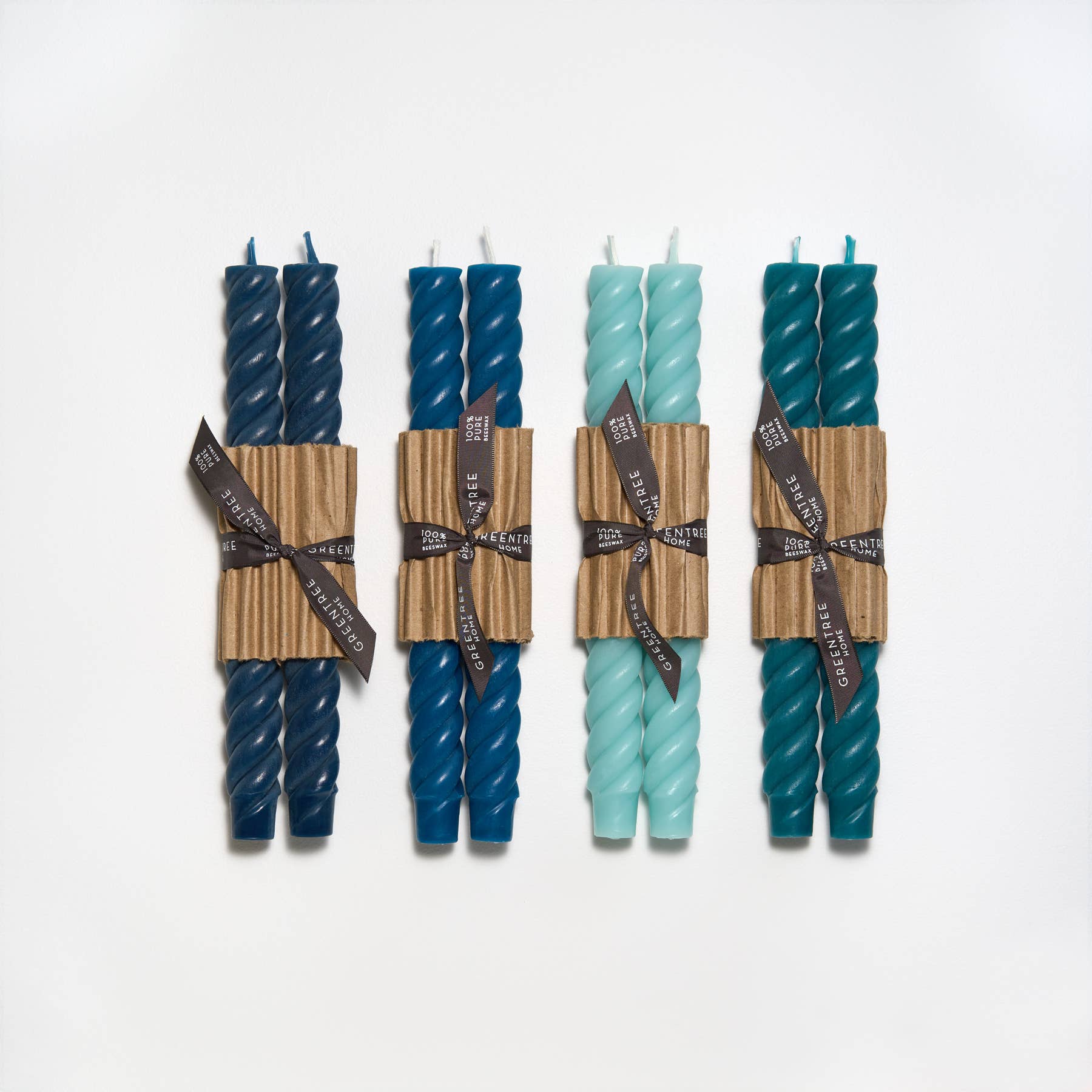 Rope Tapers Candles - Sage