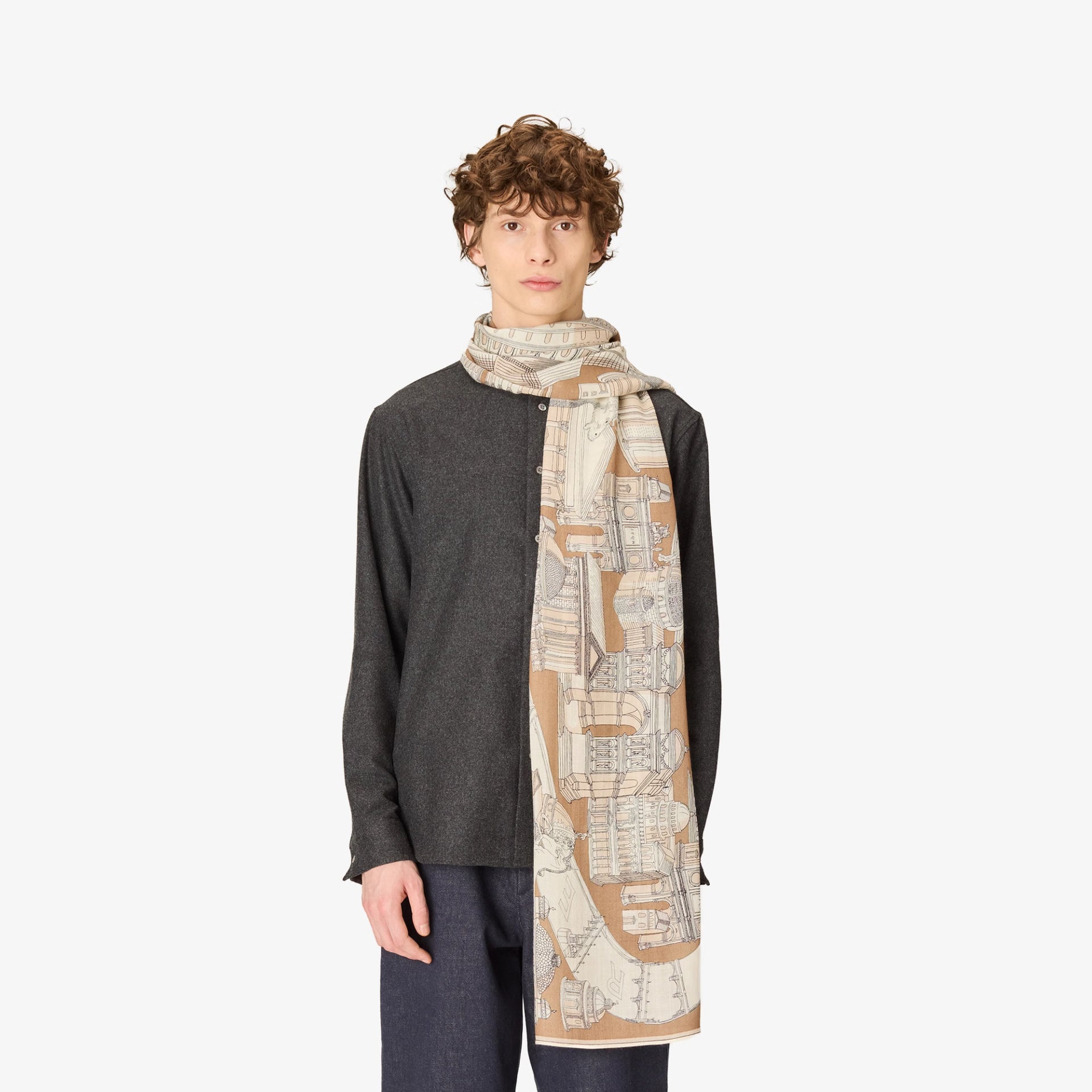 Scarf 55 - Roma - Beige