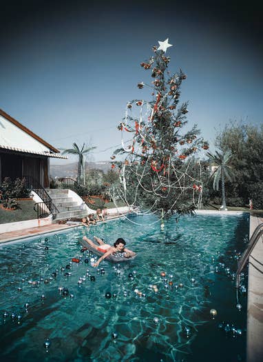 Slim Aarons Christmas Swim Puzzle