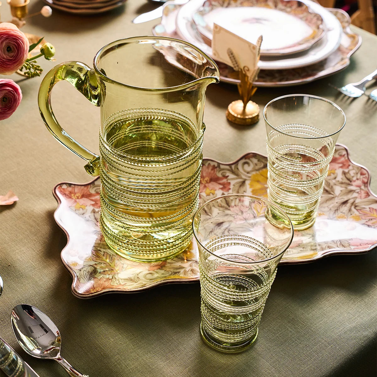Ella Large Tumbler Set of 4 - Green