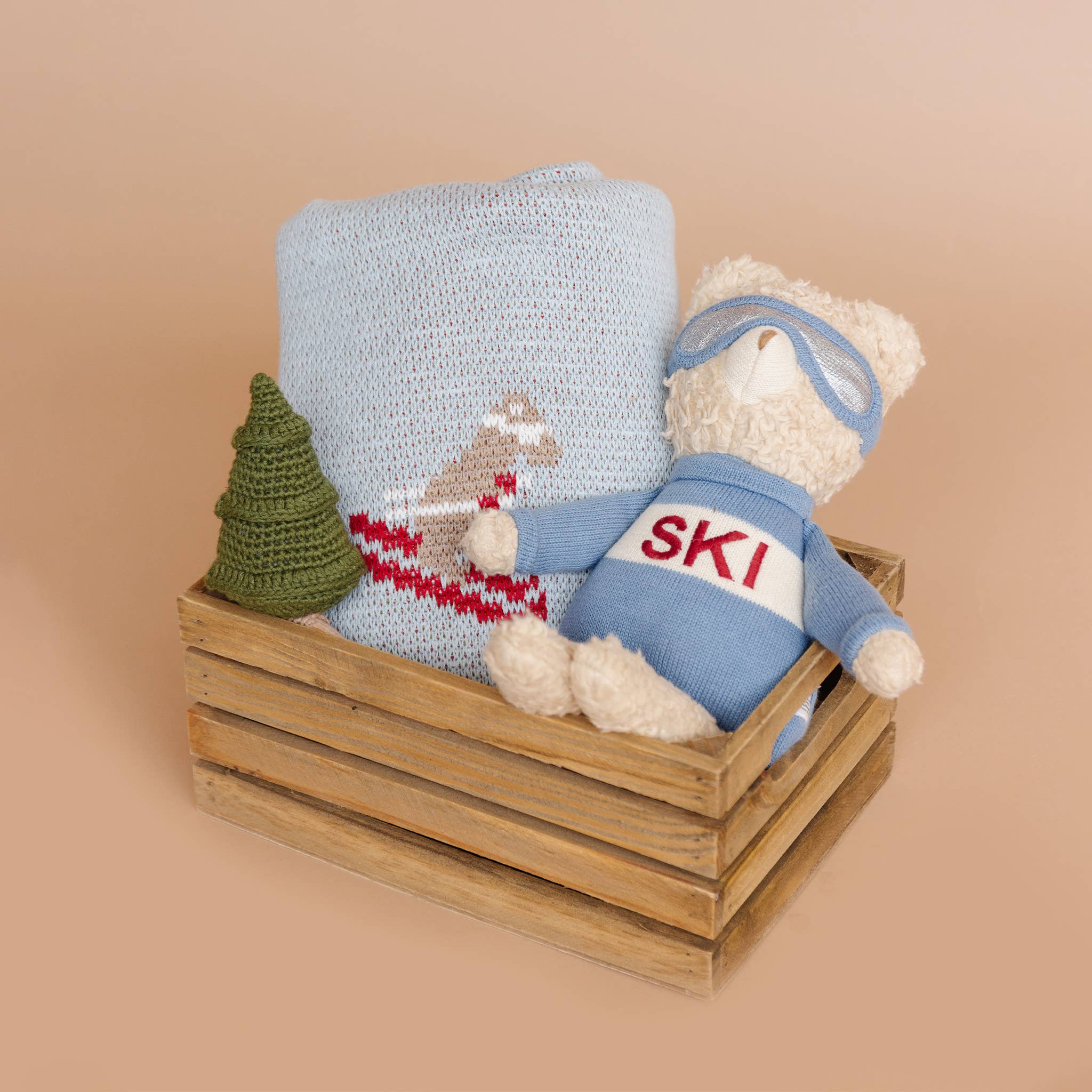 Cotton Kid's "Ski" Blanket