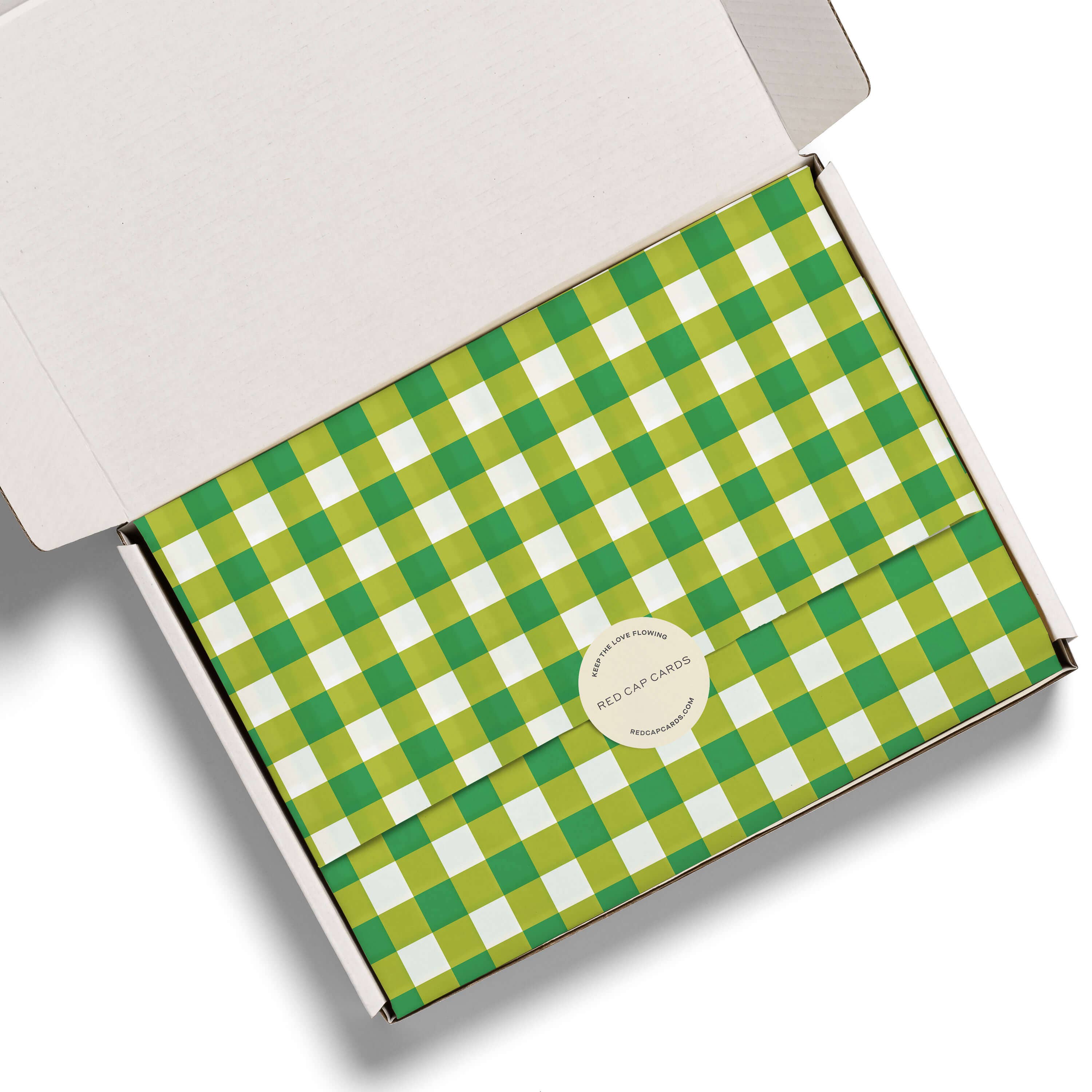 Tissue Paper - Green Gingham