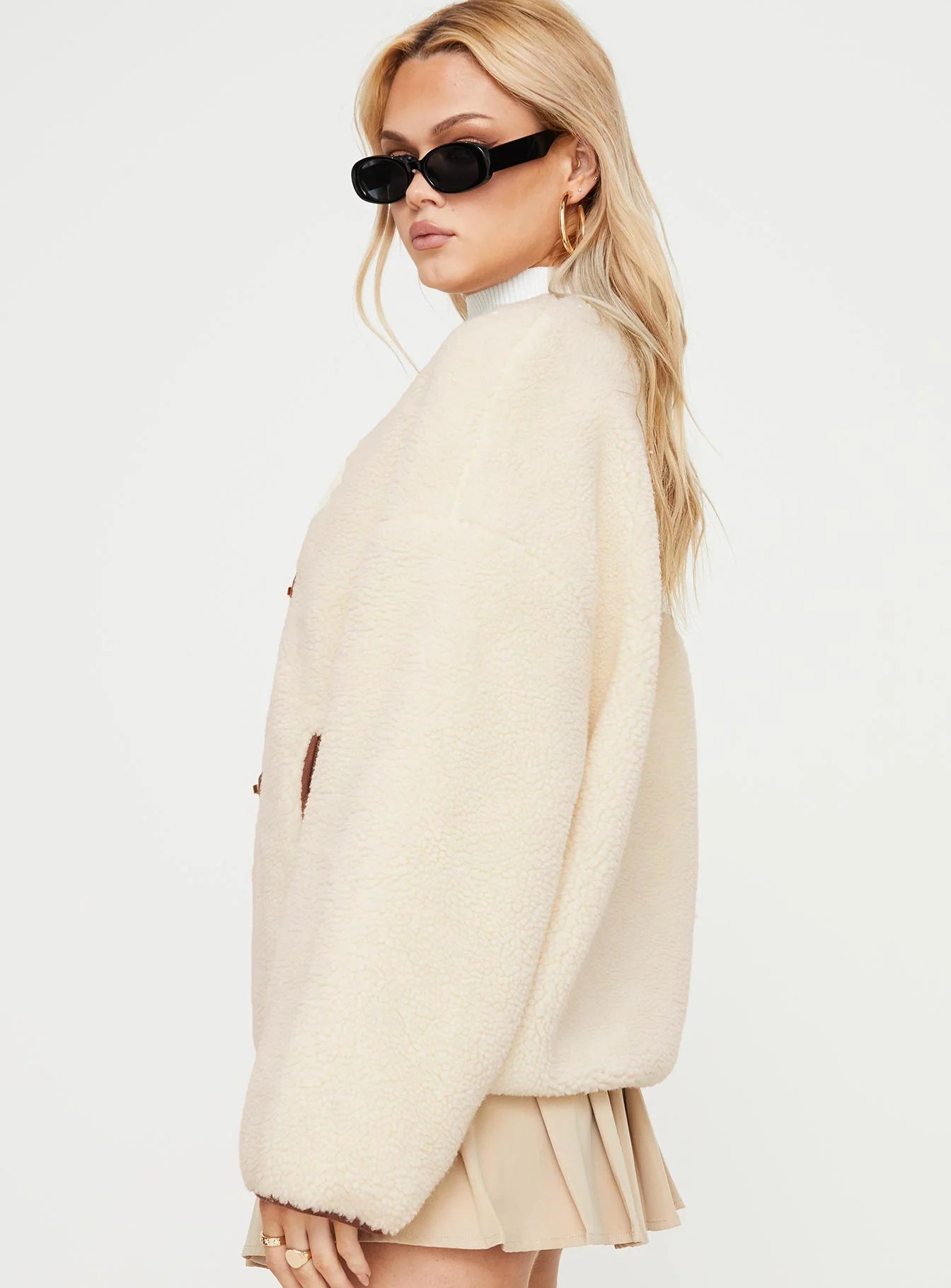 The Woodside Toggle Coat - Cream